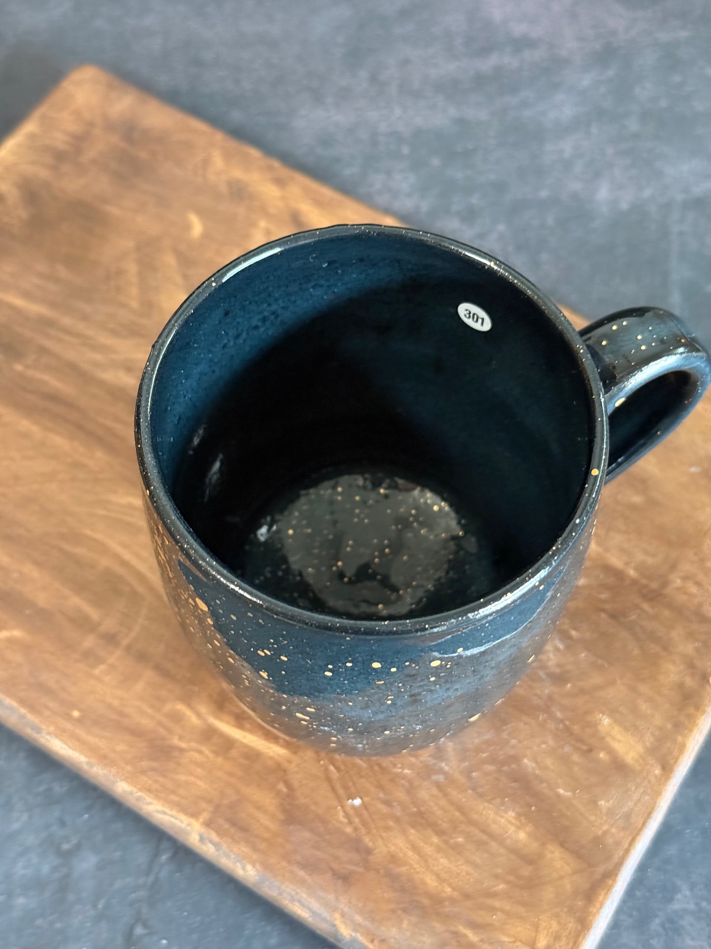 Tasse in "Stardust" mit Echtgold, 400ml #301