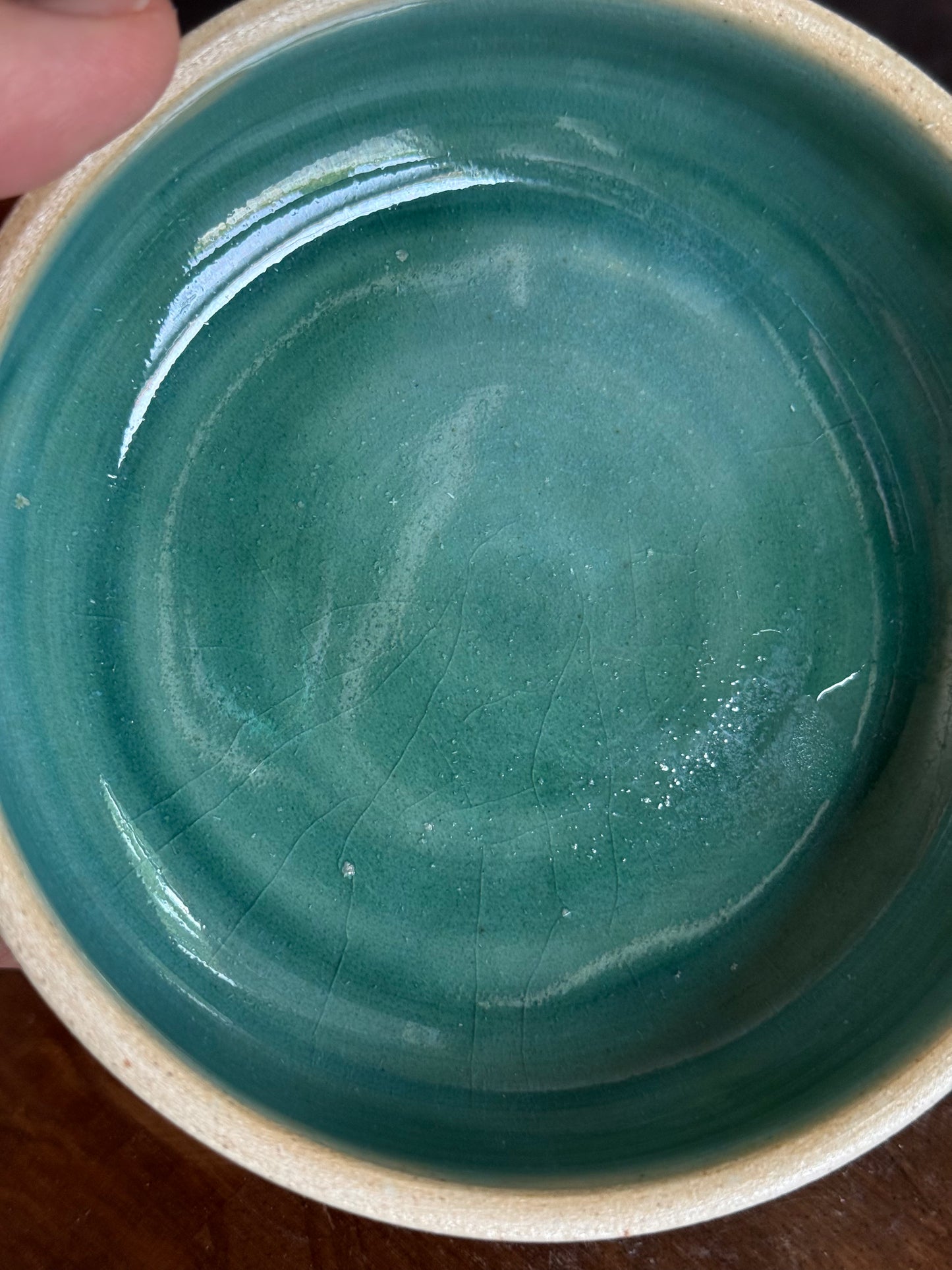 Mini Teller / Schale in Grün, 11,5cm