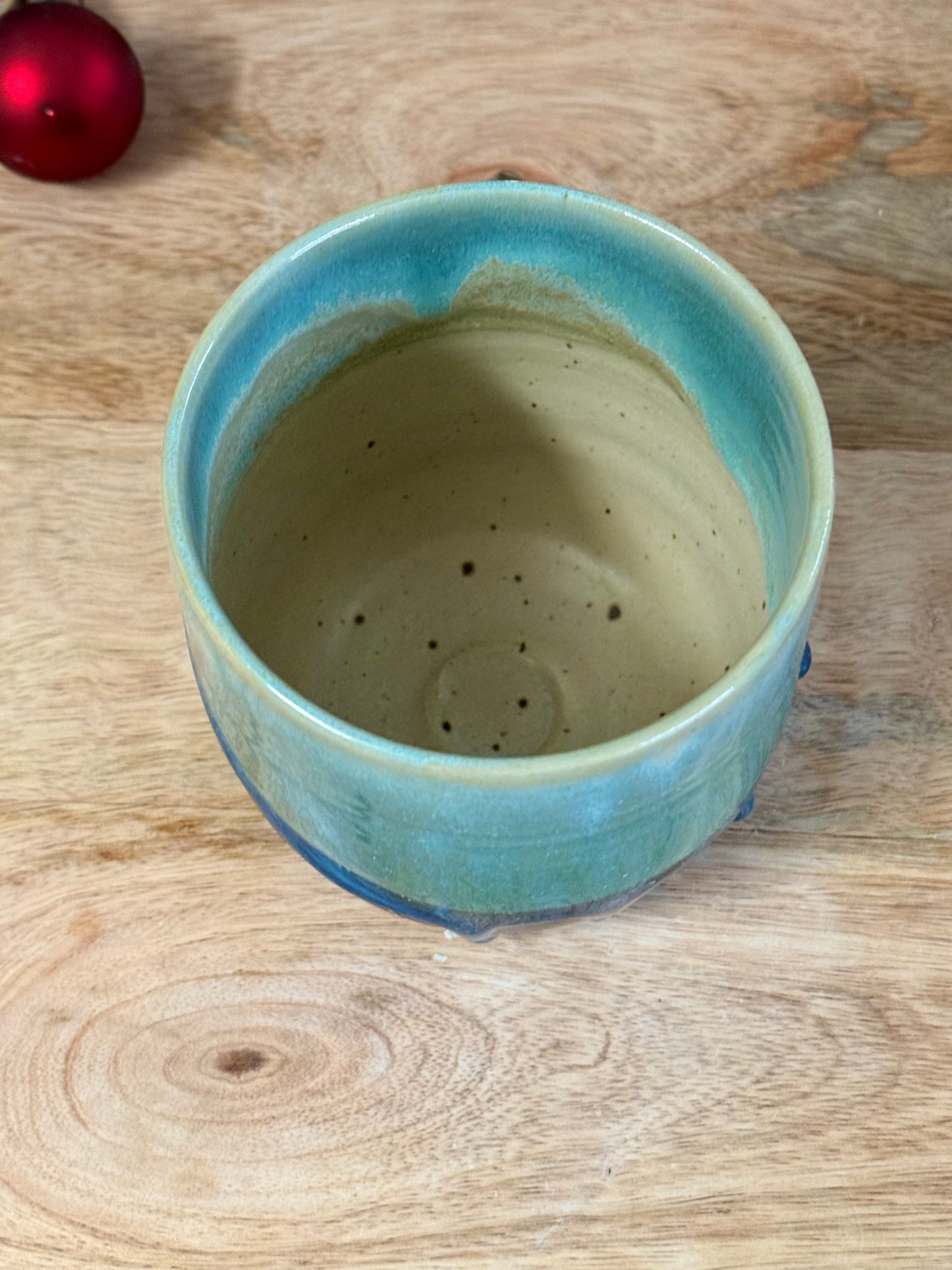 Becher in "Lagoon" mit Rochen, 350ml