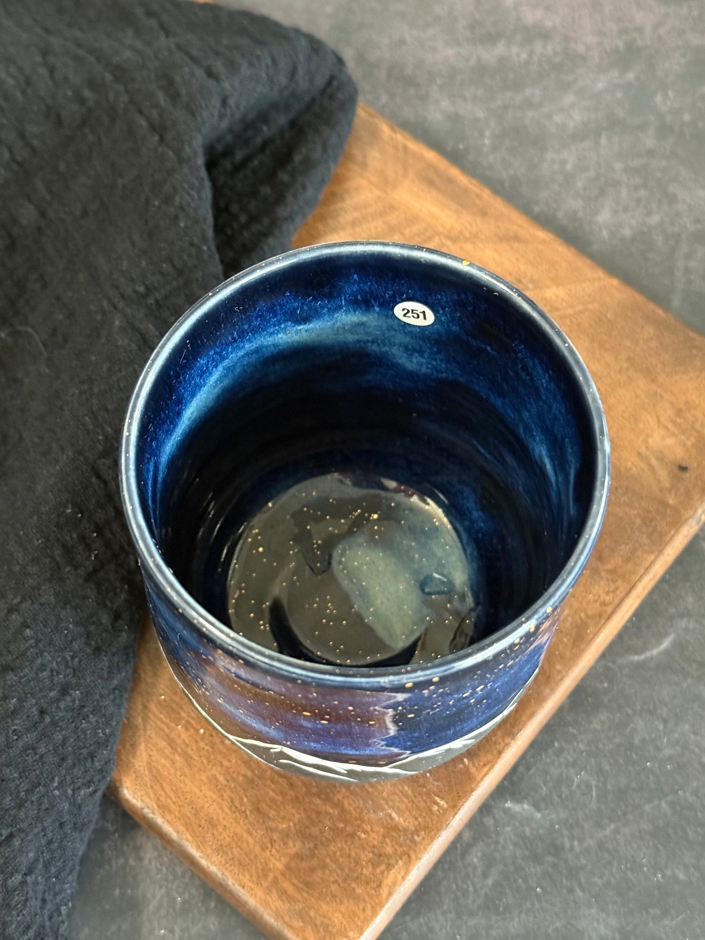 Porzellanbecher "Galaxy Mountains" mit Echtgold,320ml, #251