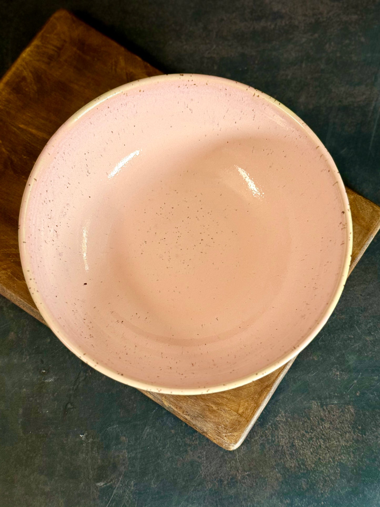 Pastabowl in Rosa, 18 cm