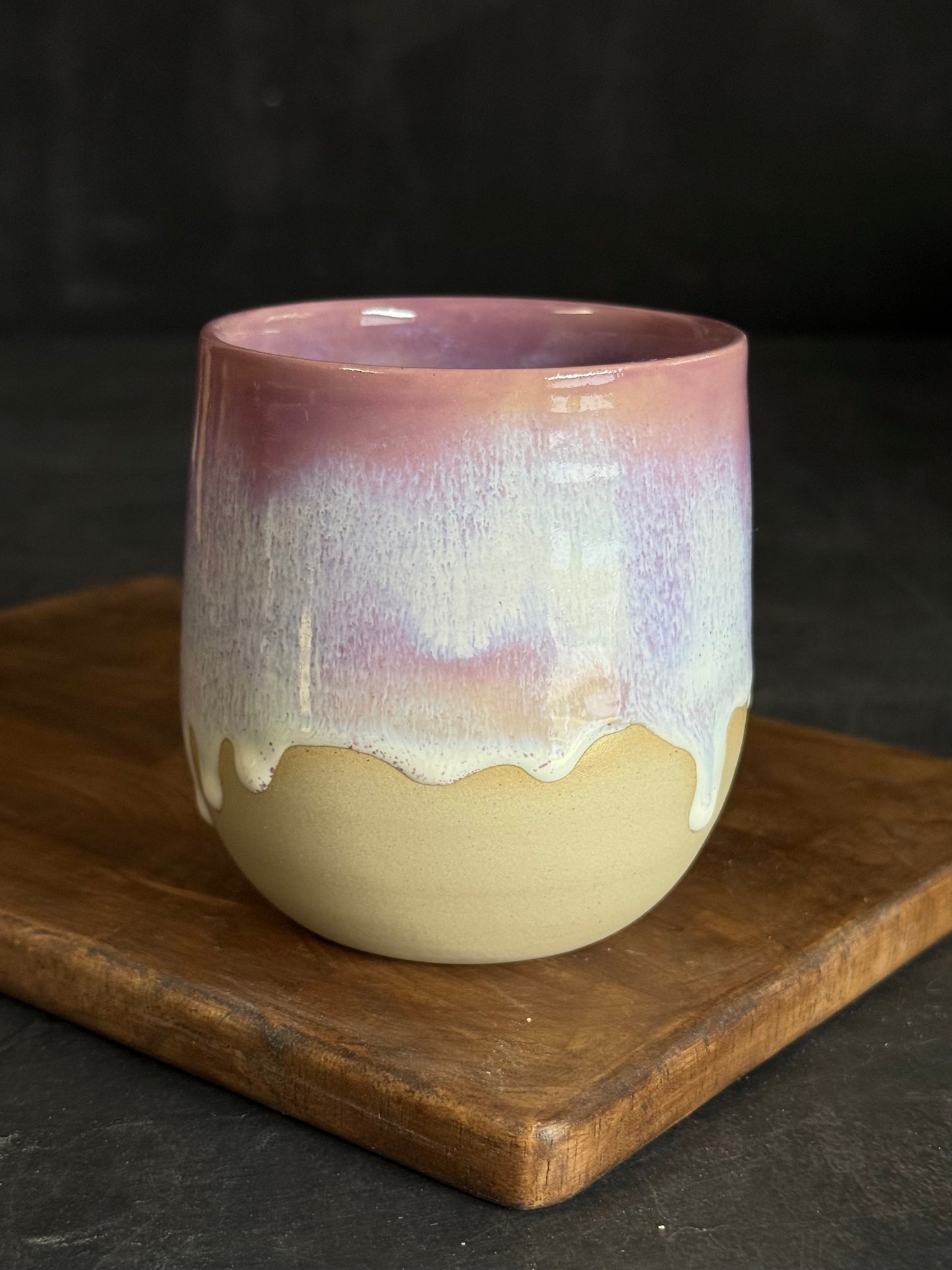 Nope Becher in "Lila Waves" mit Hund , 350ml, #277