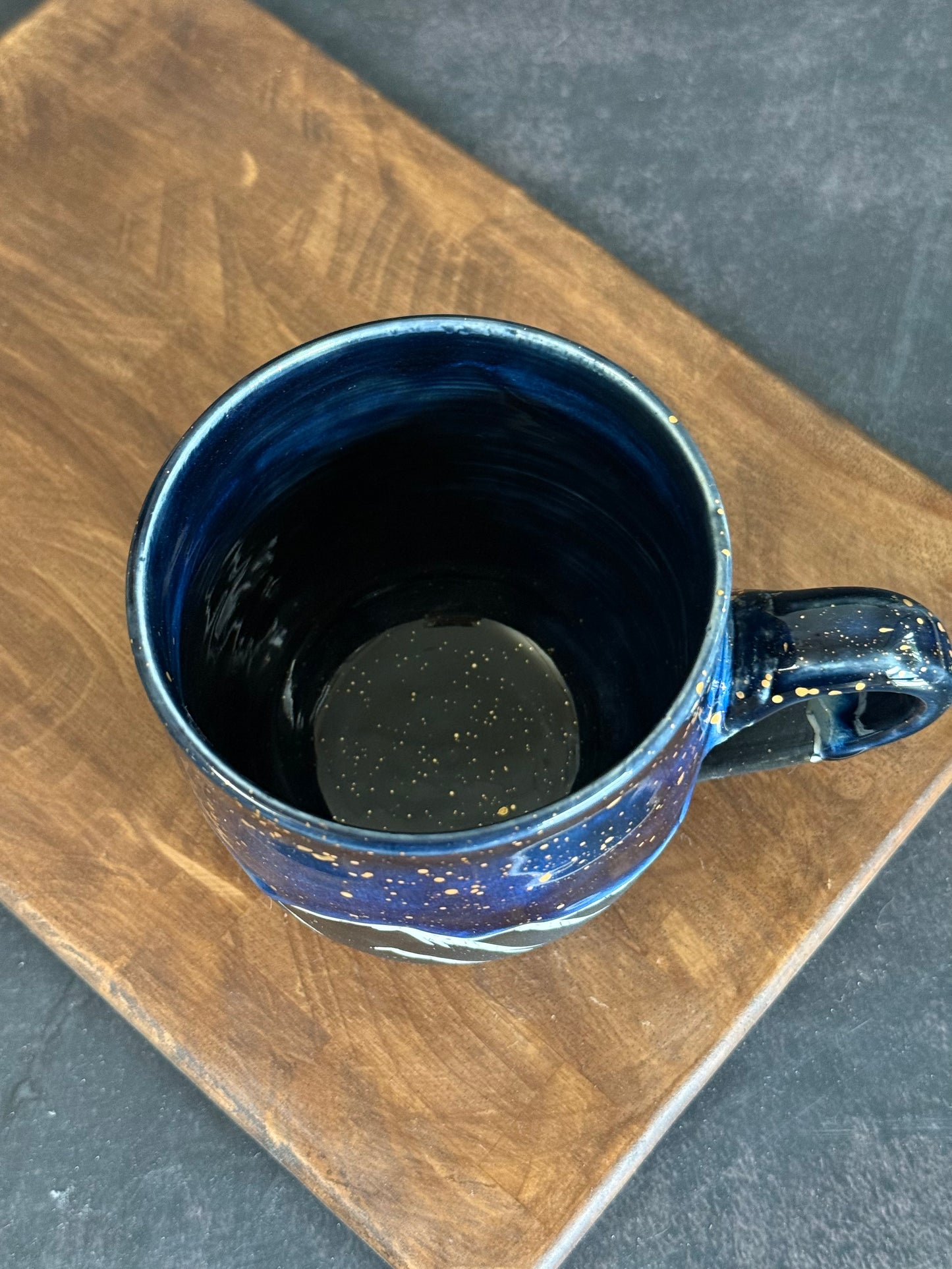 Porzellantasse "Galaxy Mountains" mit Echtgold,270ml #292
