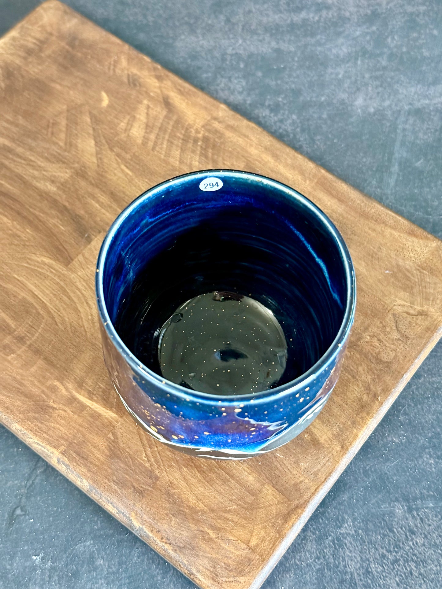 Porzellanbecher "Galaxy Mountains" mit Echtgold,270ml #294