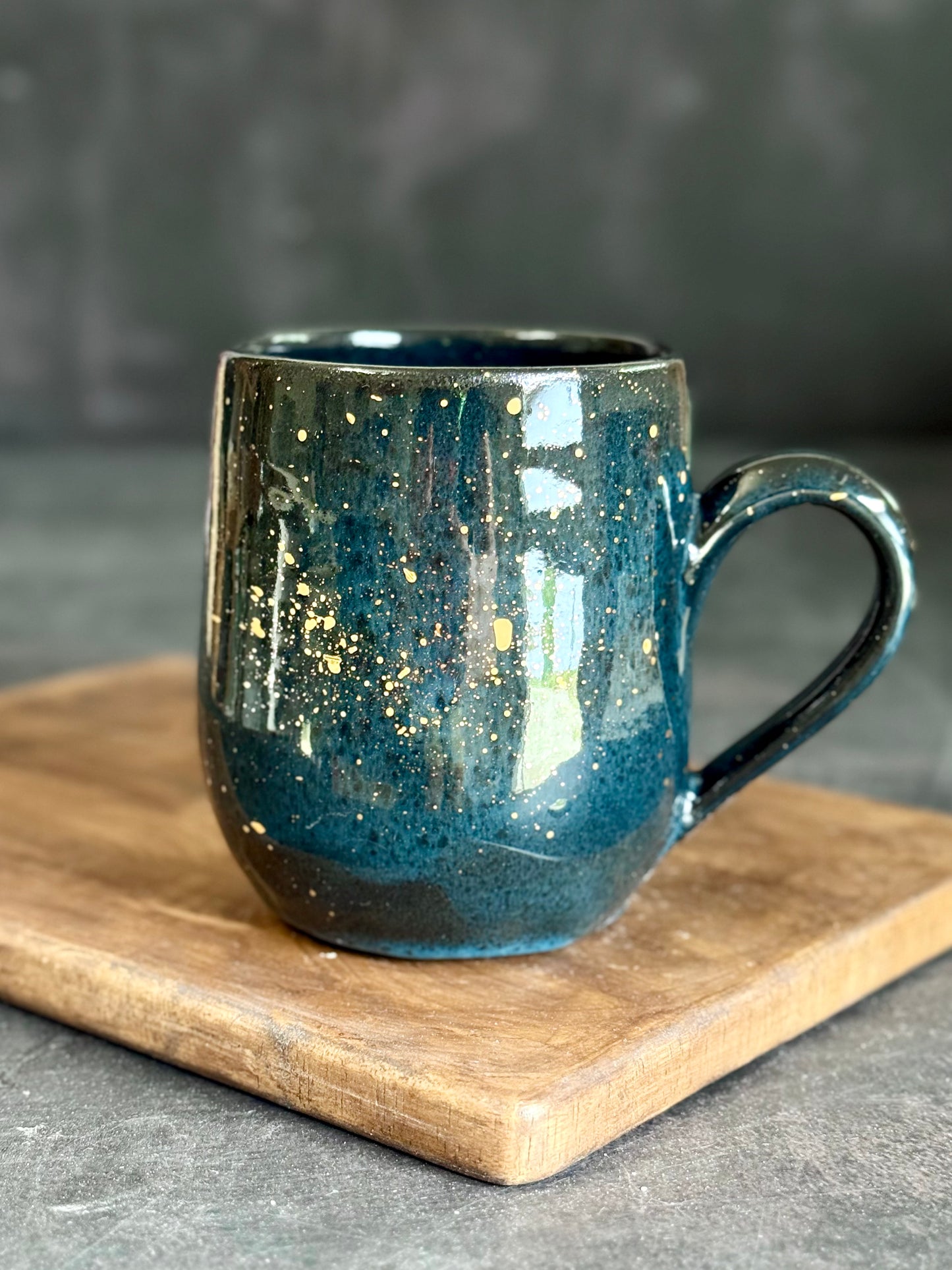 Tasse in "Stardust" mit Echtgold, 380ml #302