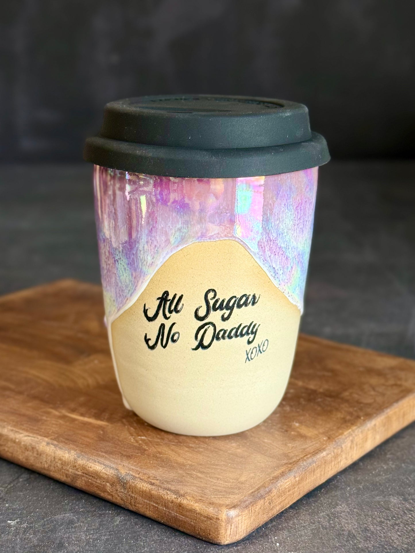 ToGo Becher in "Lila Regenbogen" All Sugar, 360ml #311