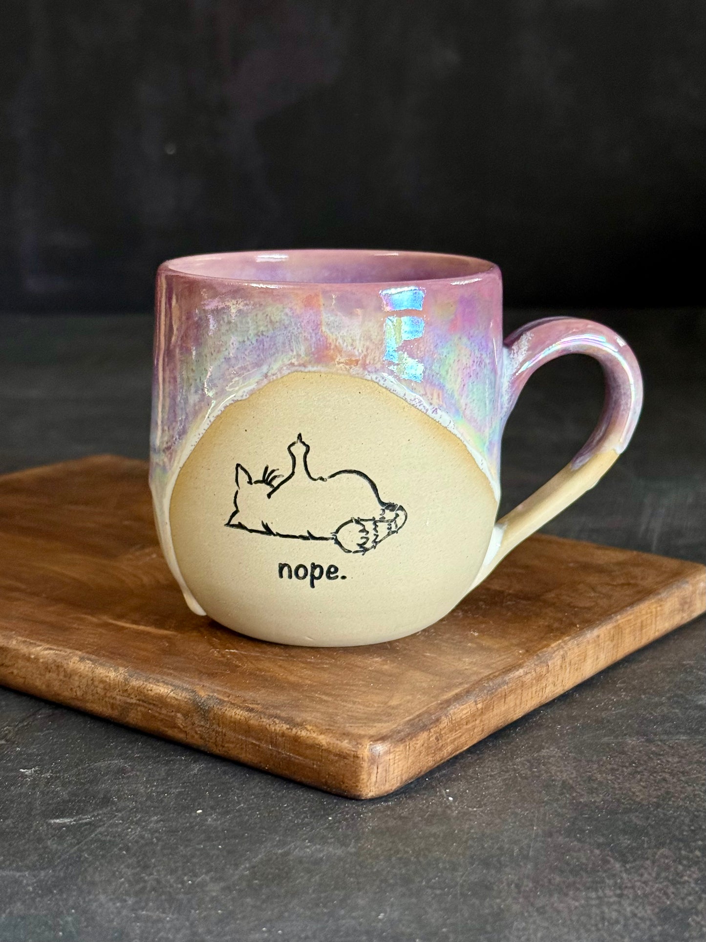 Tasse in "Lila Regenbogen" Nope, 350ml #312