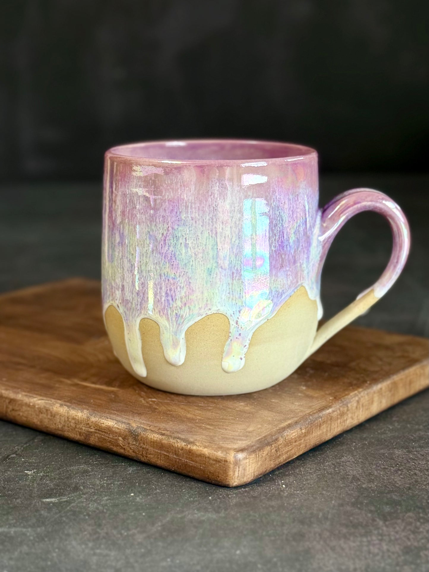 Tasse in "Lila Regenbogen" mit iriserenden Effekt,350ml, #314