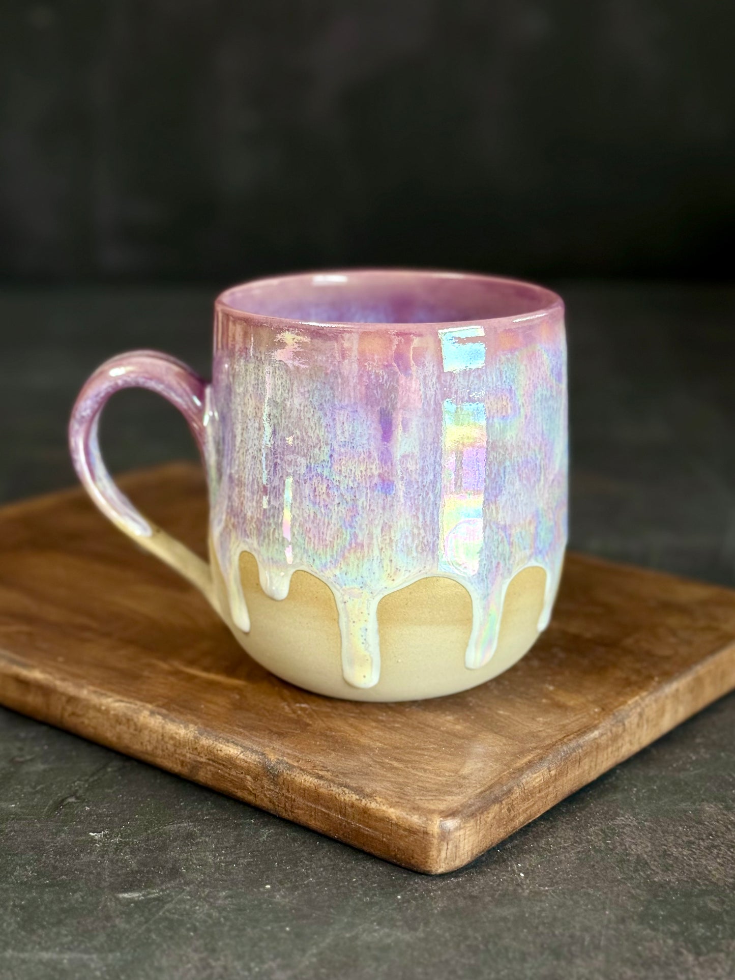 Tasse in "Lila Regenbogen" mit iriserenden Effekt,350ml, #314