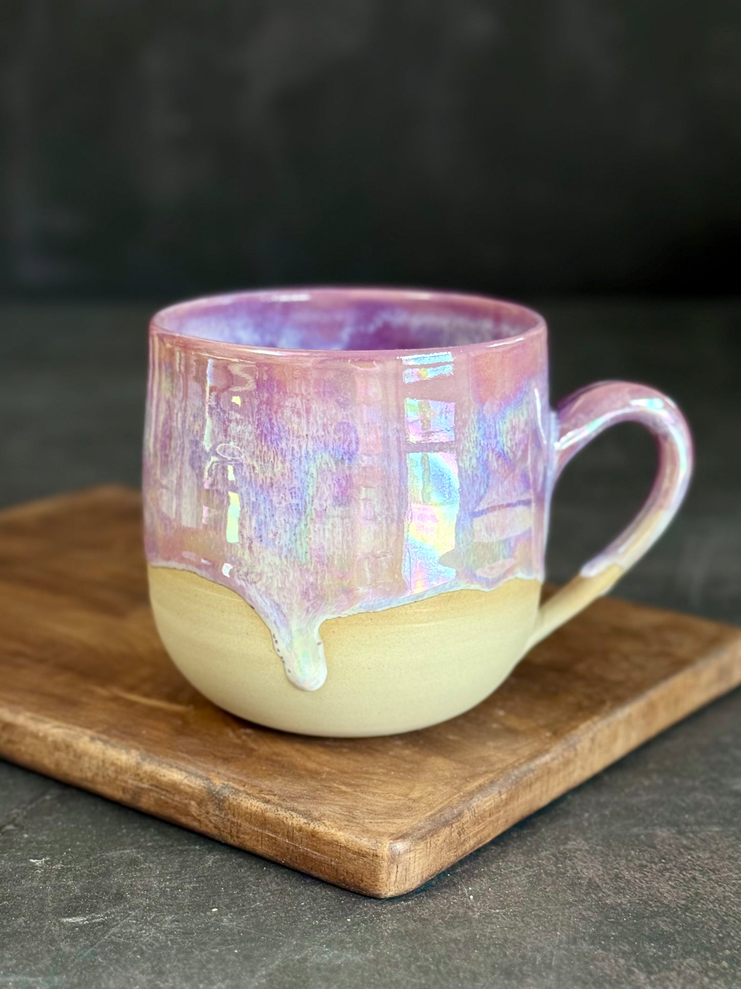 Tasse in "Lila Regenbogen" mit iriserenden Effekt,450ml, #315
