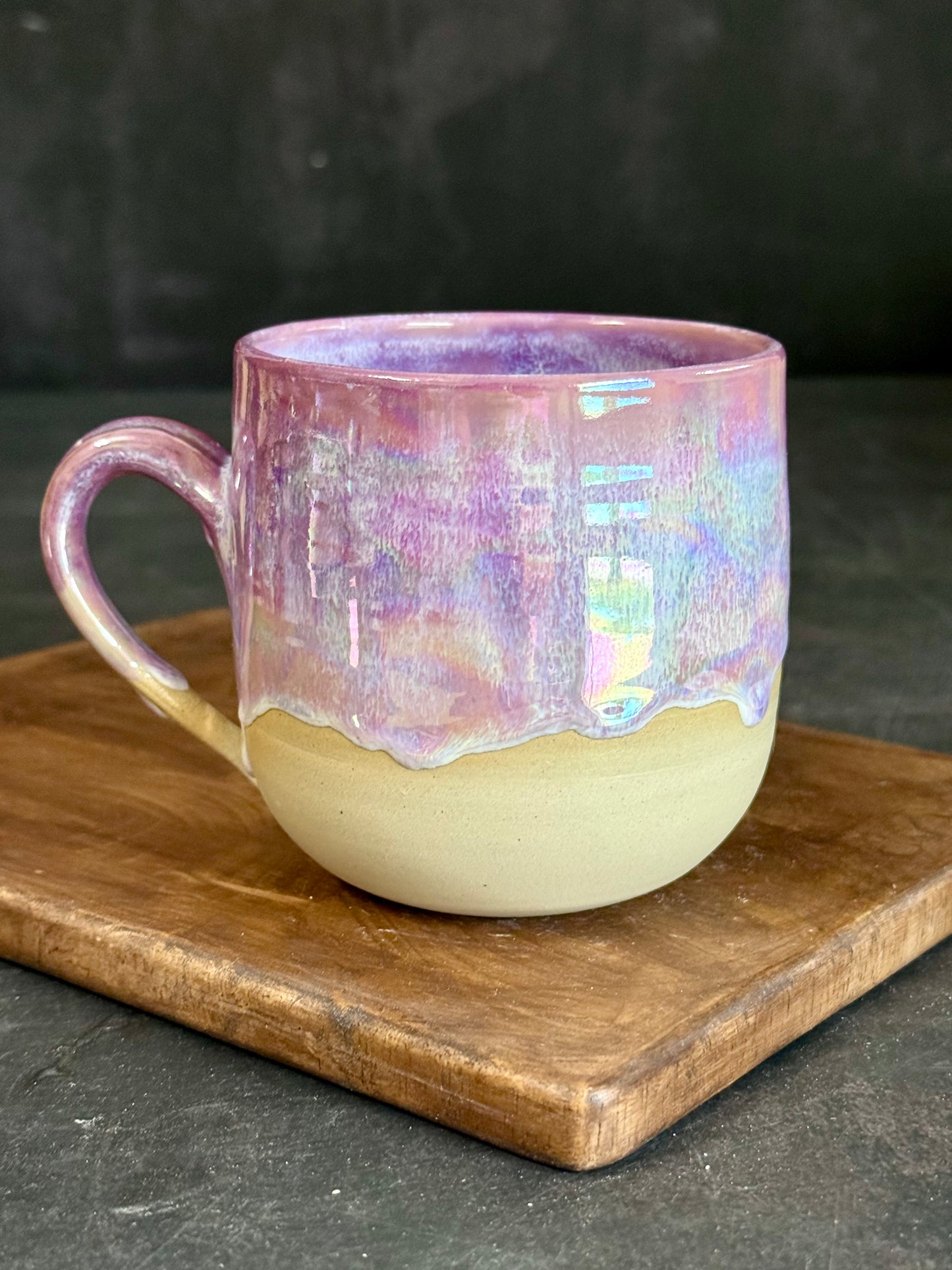 Tasse in "Lila Regenbogen" mit iriserenden Effekt,450ml, #315