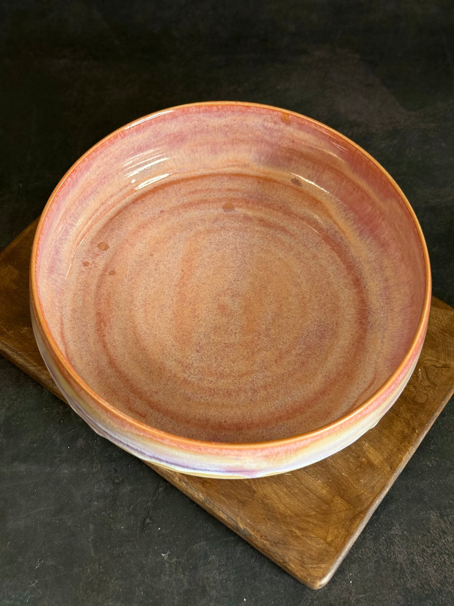 Große Pastabowl in "Sunset Waves", 21cm