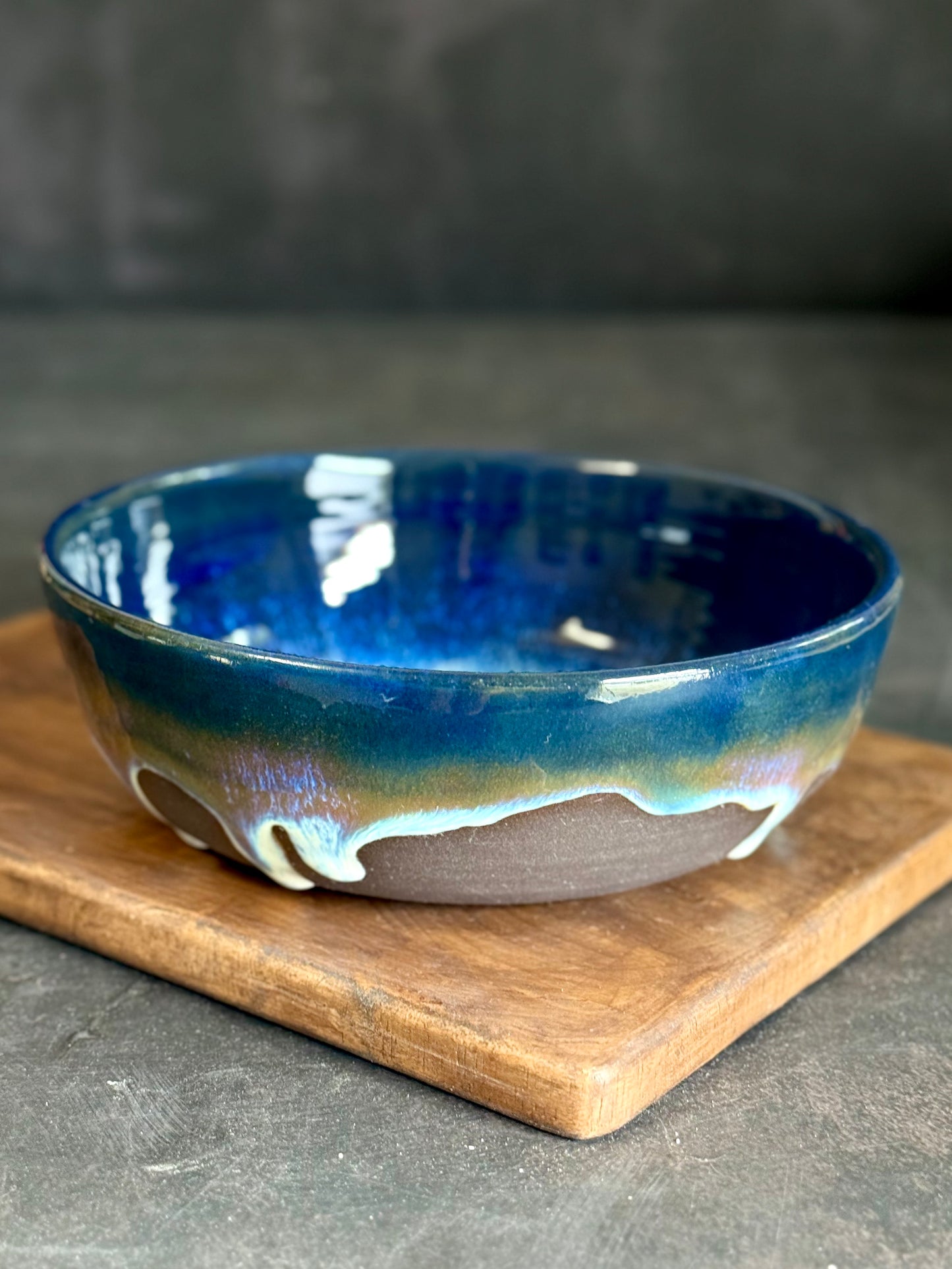Kleine Pastabowl in "Midnight Waves", 17,5cm