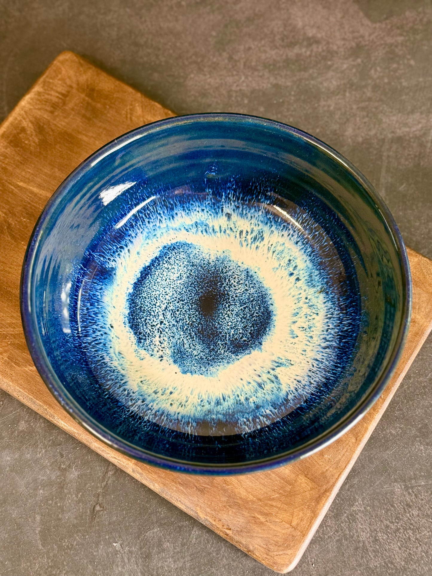 Kleine Pastabowl in "Midnight Waves", 17,5cm