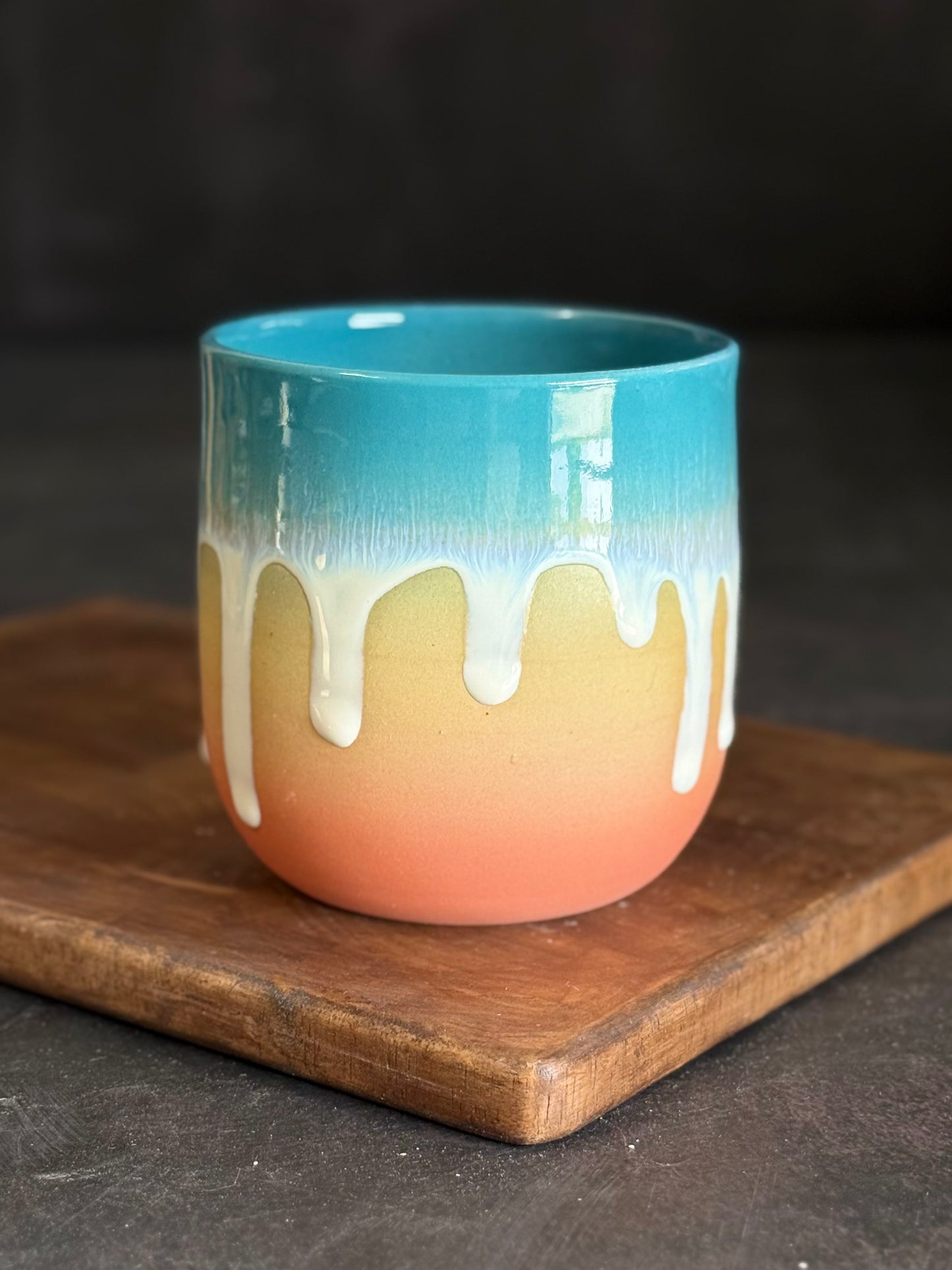 Becher in "Sunset" türkise Variante, 350ml, #335