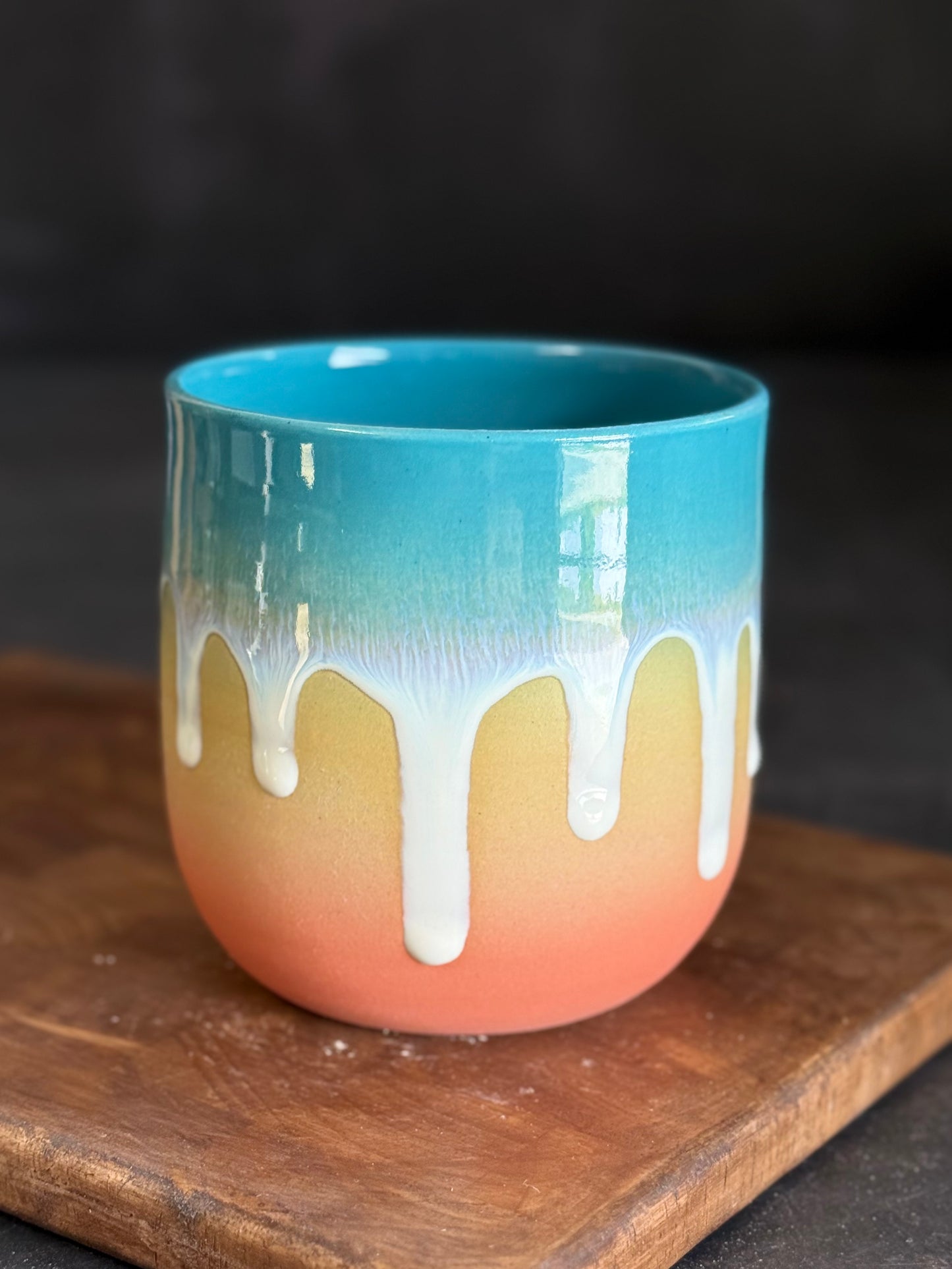 Becher in "Sunset" türkise Variante, 350ml, #335