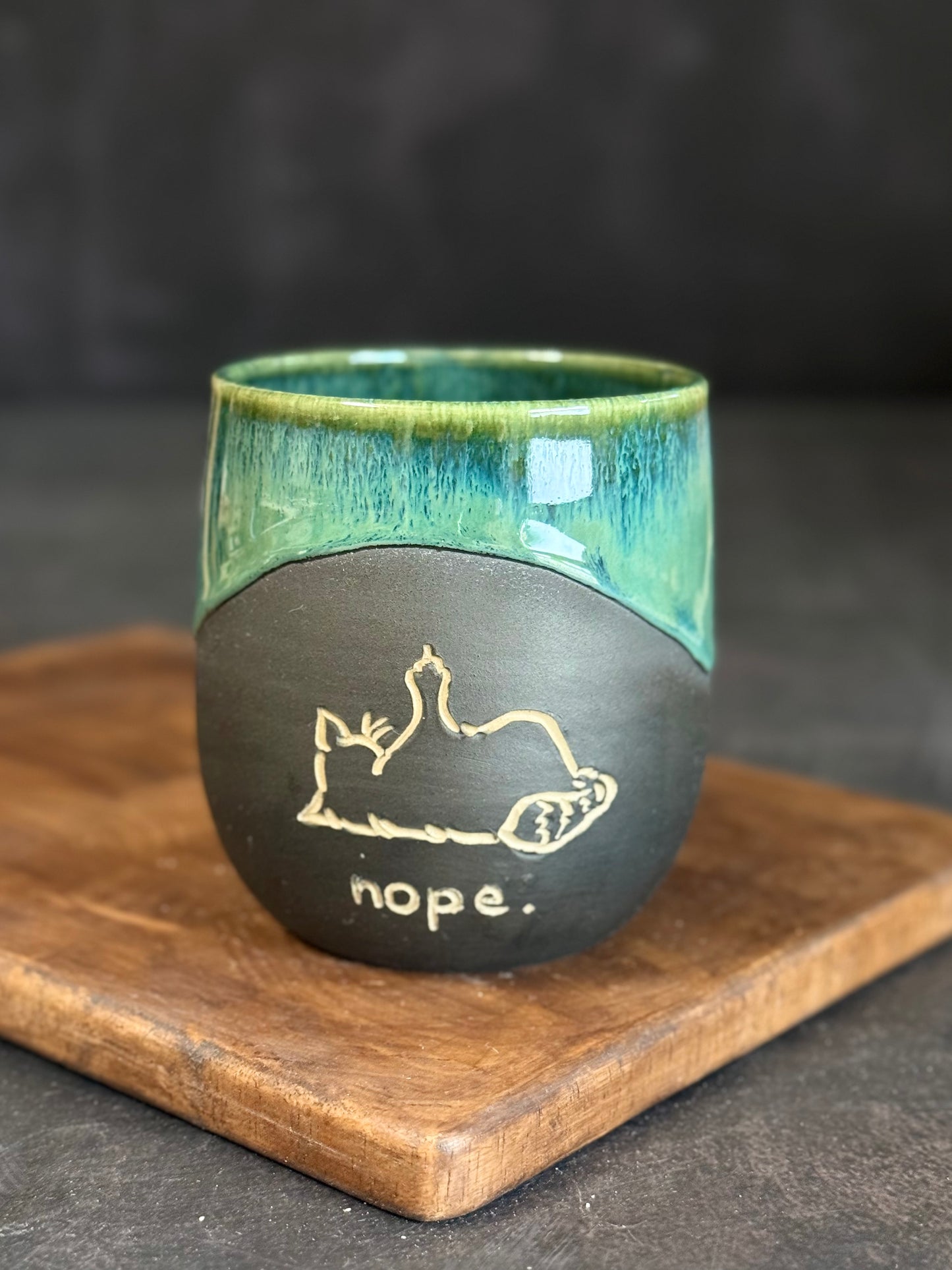 Nope Becher in "Green Meadows",330ml, #340