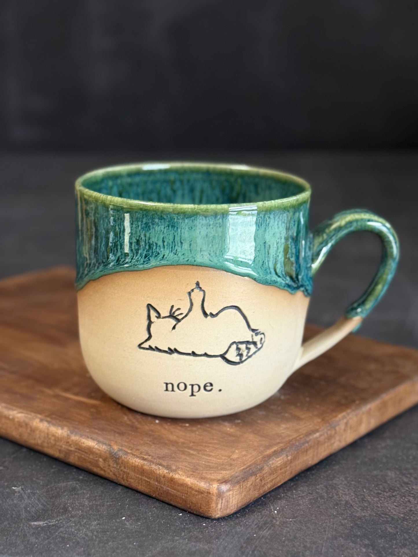 Nope Tasse in "Green Meadows",370ml, #344