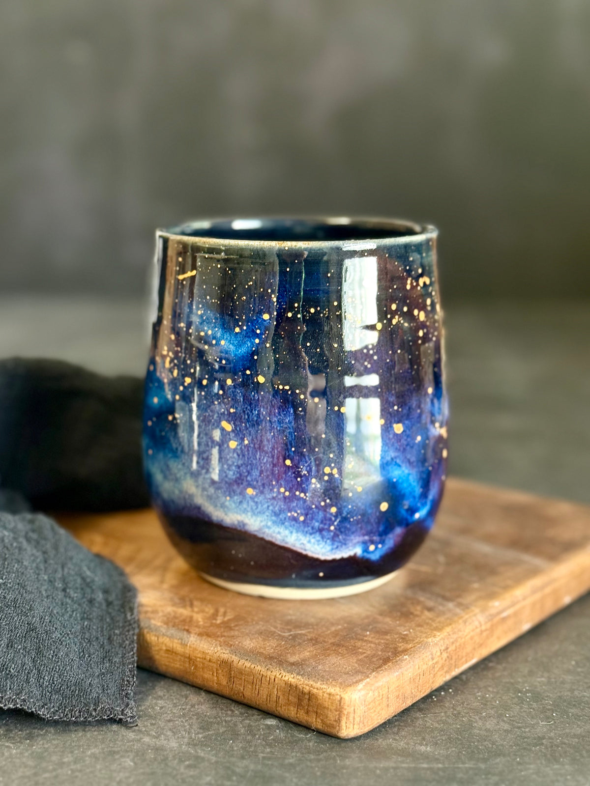 Becher Galaxy mit Echtgold, 400ml