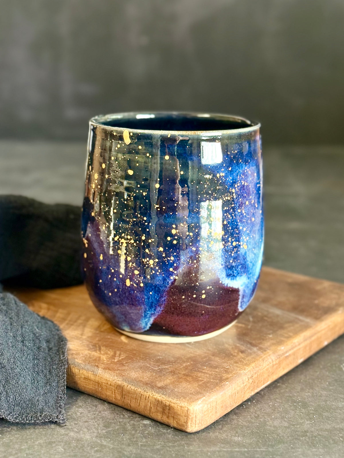 Becher Galaxy mit Echtgold, 400ml