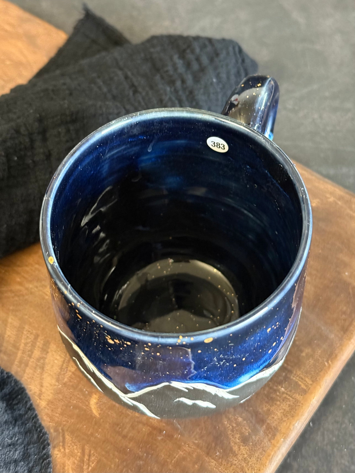 Porzellantasse "Galaxy Mountains" mit Echtgold,300ml, #383