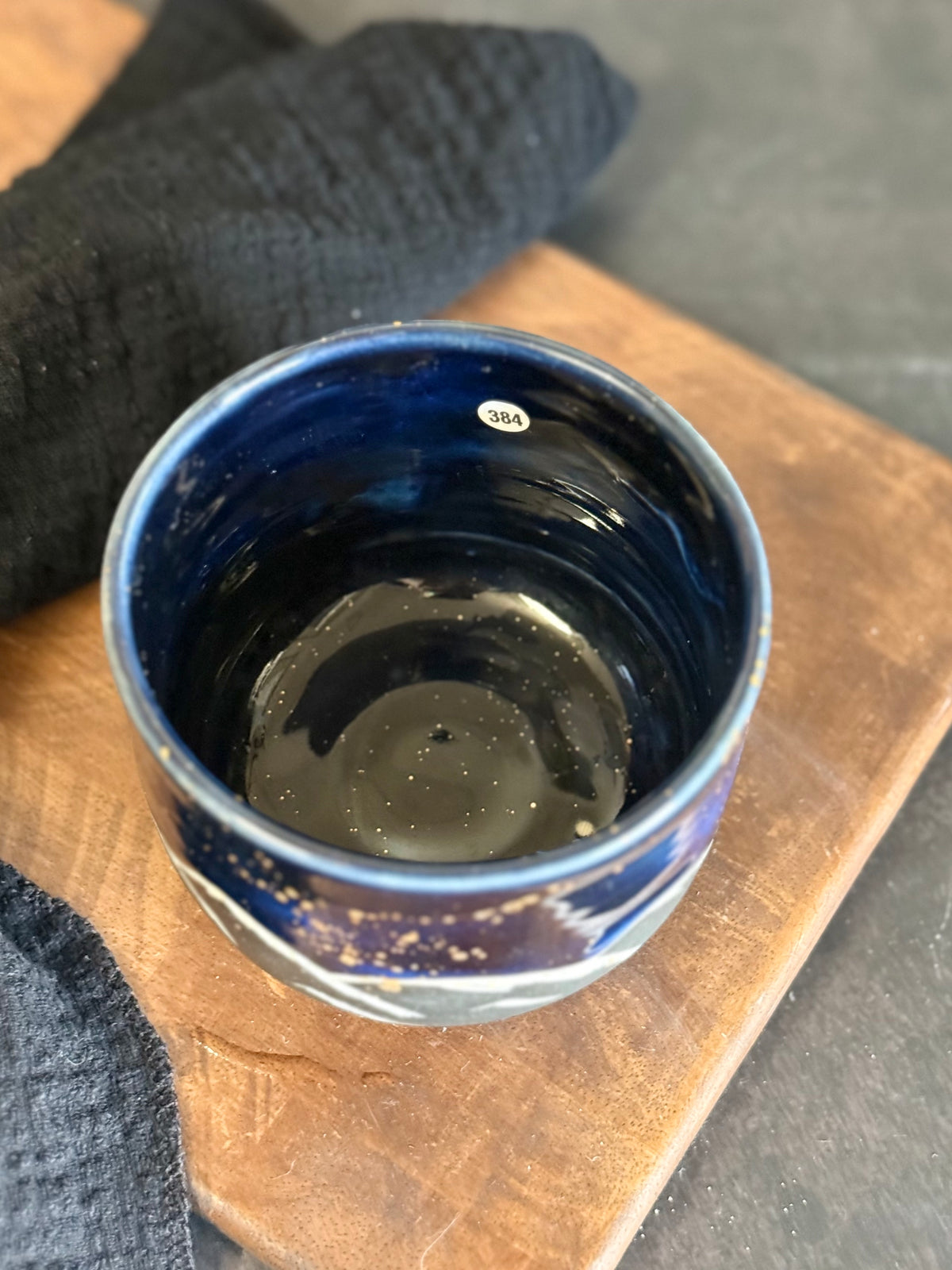Porzellanbecher "Galaxy Mountains" mit Echtgold,270ml #384, *Reduziert
