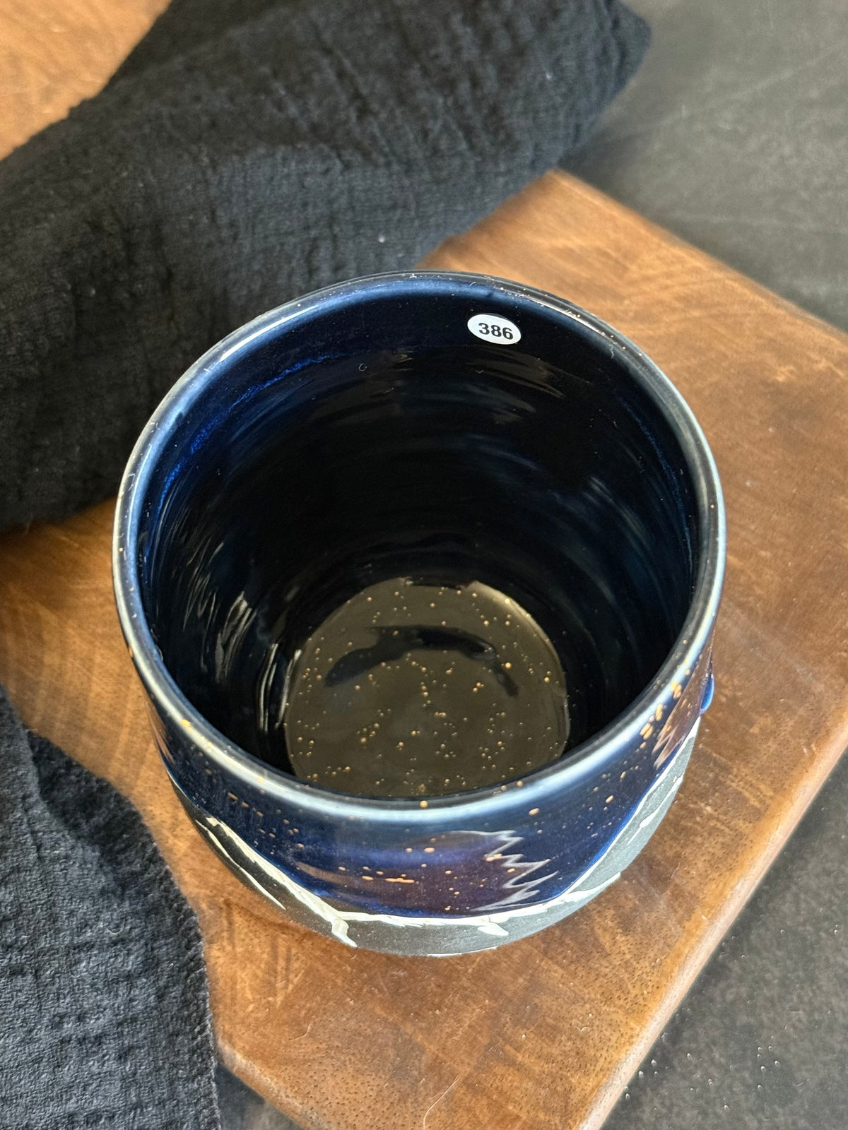 Porzellanbecher "Galaxy Mountains" mit Echtgold,300ml #386