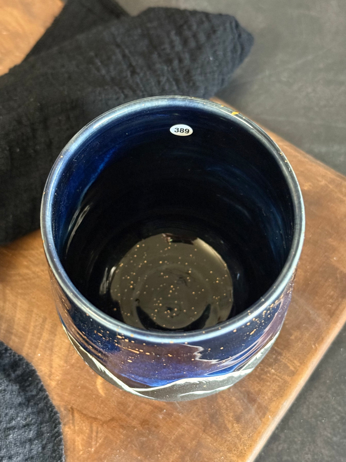 Porzellanbecher "Galaxy Mountains" mit Echtgold,370ml #389