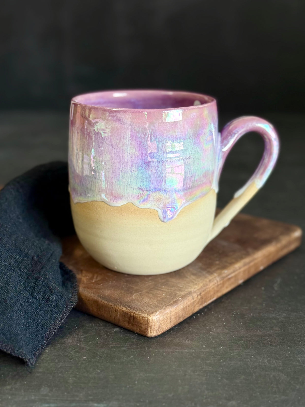 Tasse in "Lila Regenbogen" mit iriserenden Effekt,380ml, #390