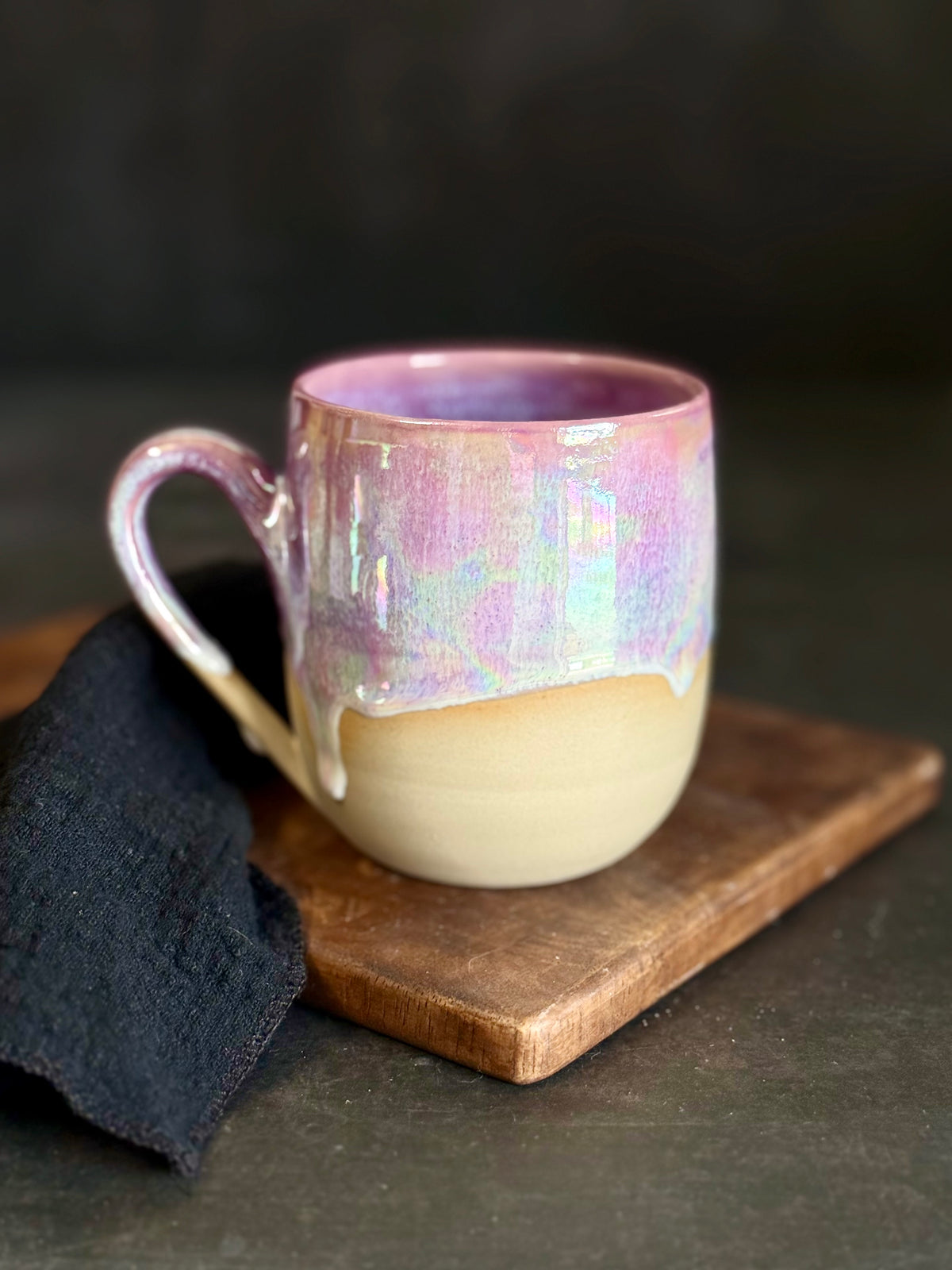 Tasse in "Lila Regenbogen" mit iriserenden Effekt,380ml, #390