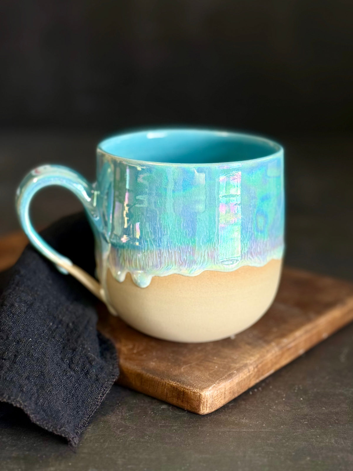 Tasse in "Rainbow Waves", 420ml, #394