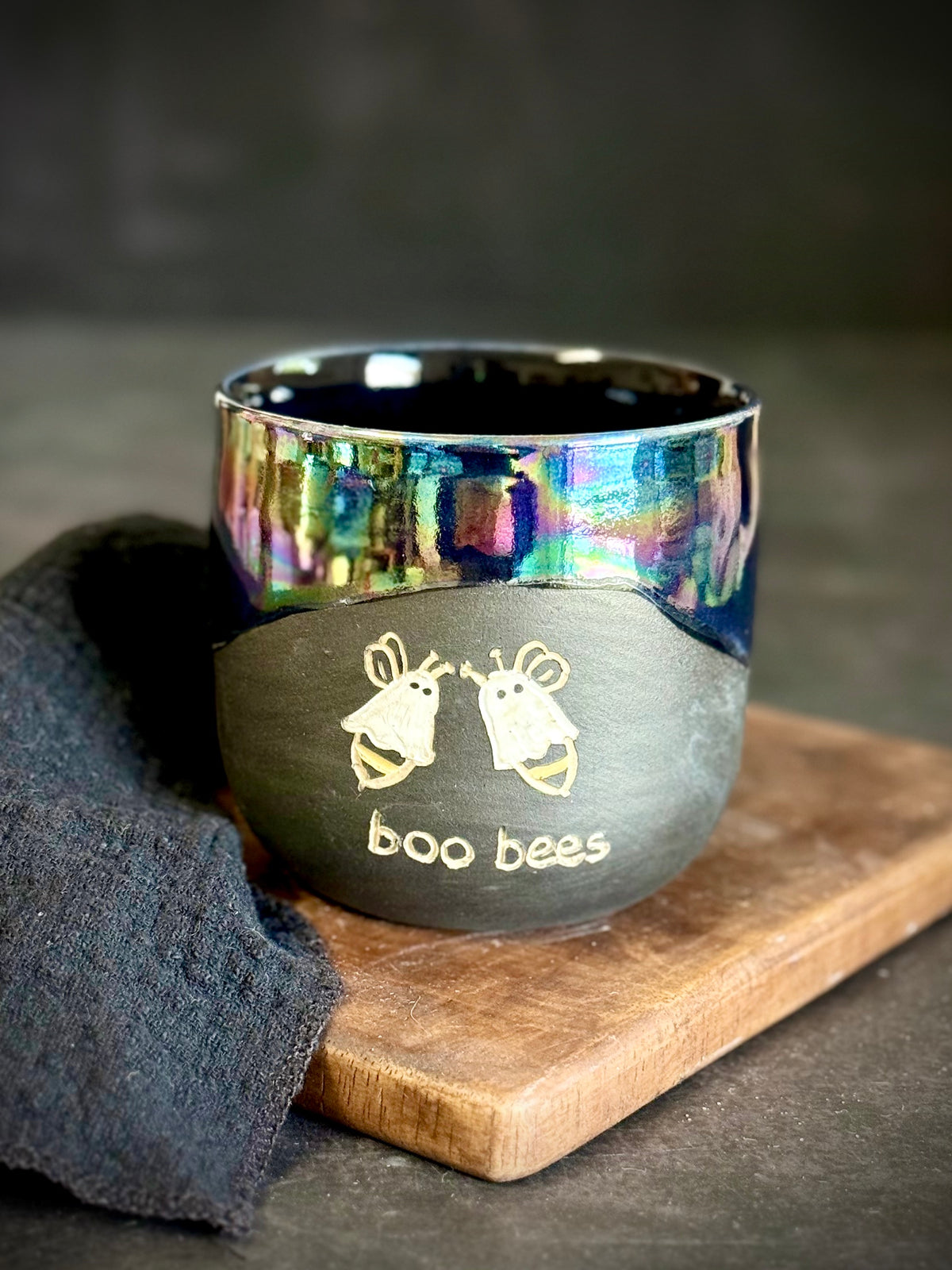 Boo Bees Becher "Black Rainbow" 300ml