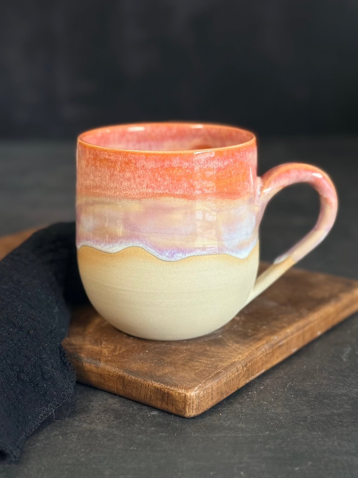 Tasse in " Sunset Waves", 400ml