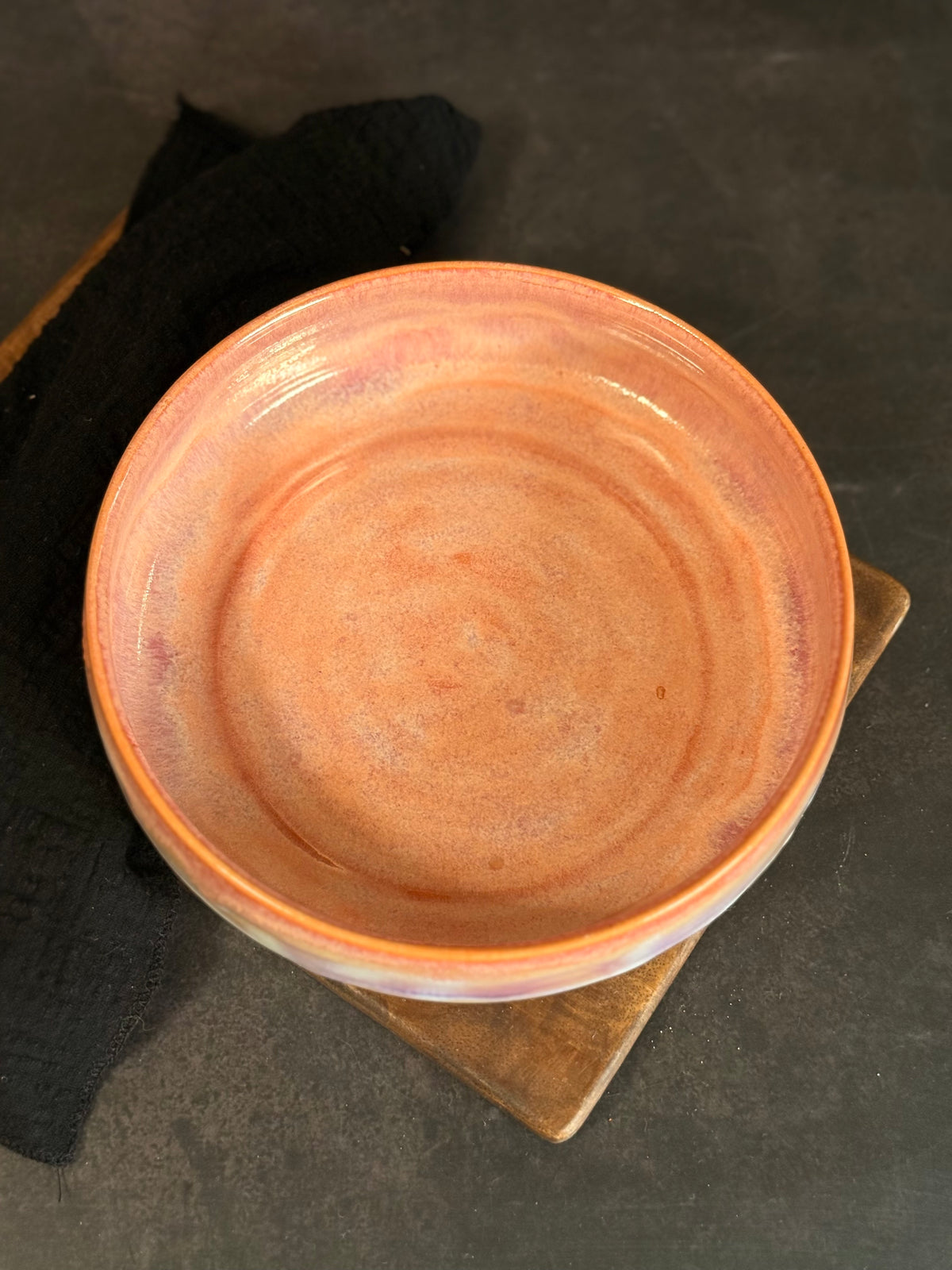 Große Pastabowl in "Sunset Waves", 19cm