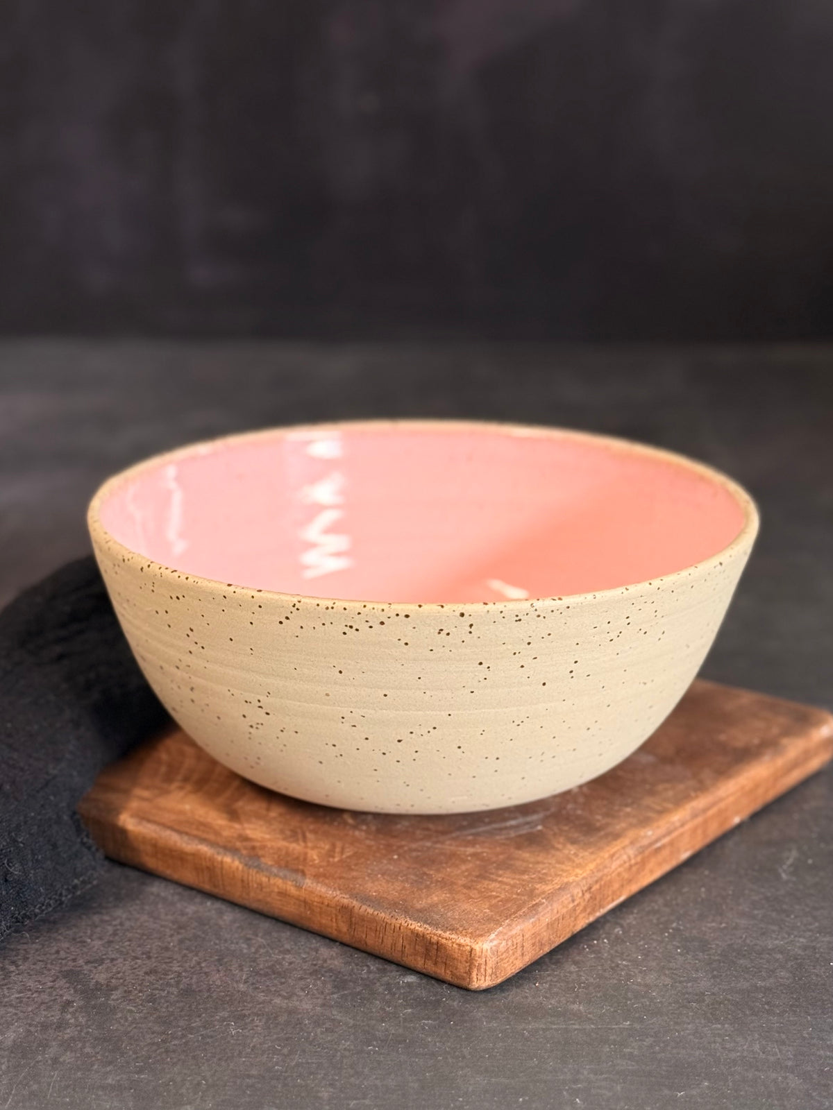 Pastabowl in Rosa, 17,5