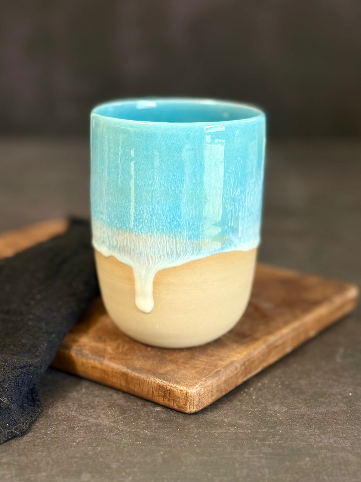 Lattebecher in "Waves", 400ml, *Reduziert
