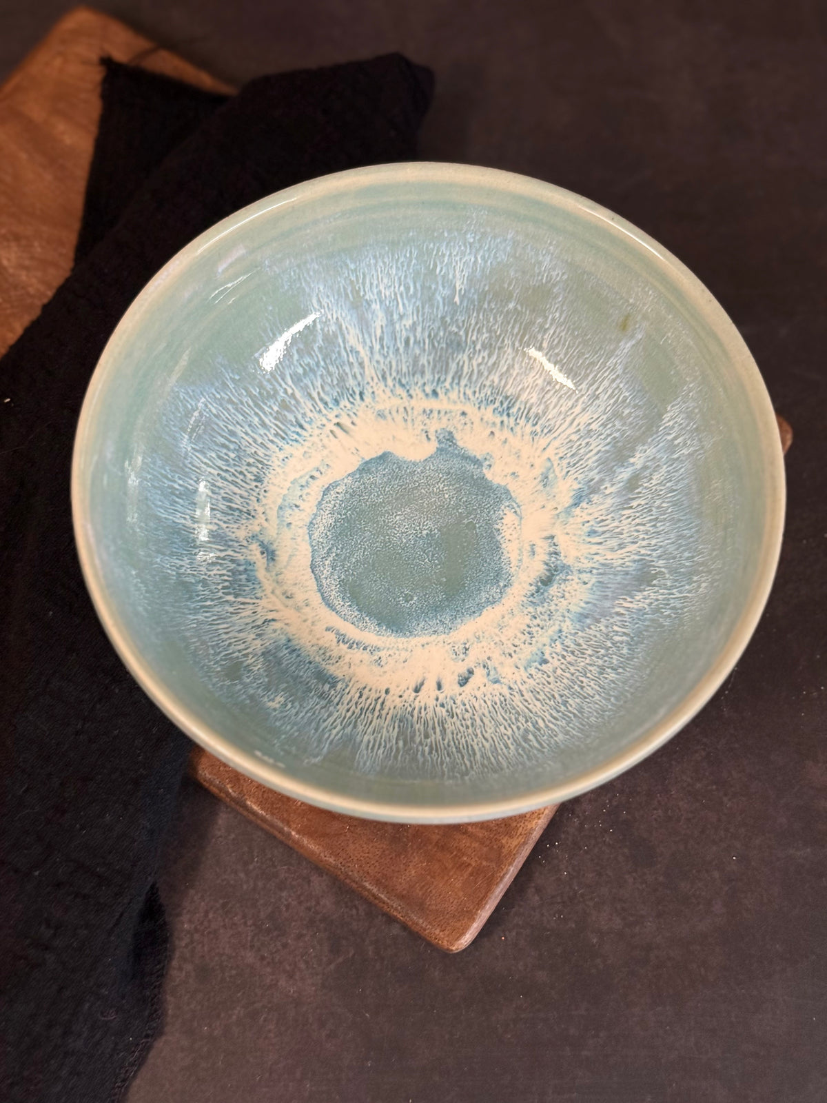 Bowl flacher in "Waves", #414