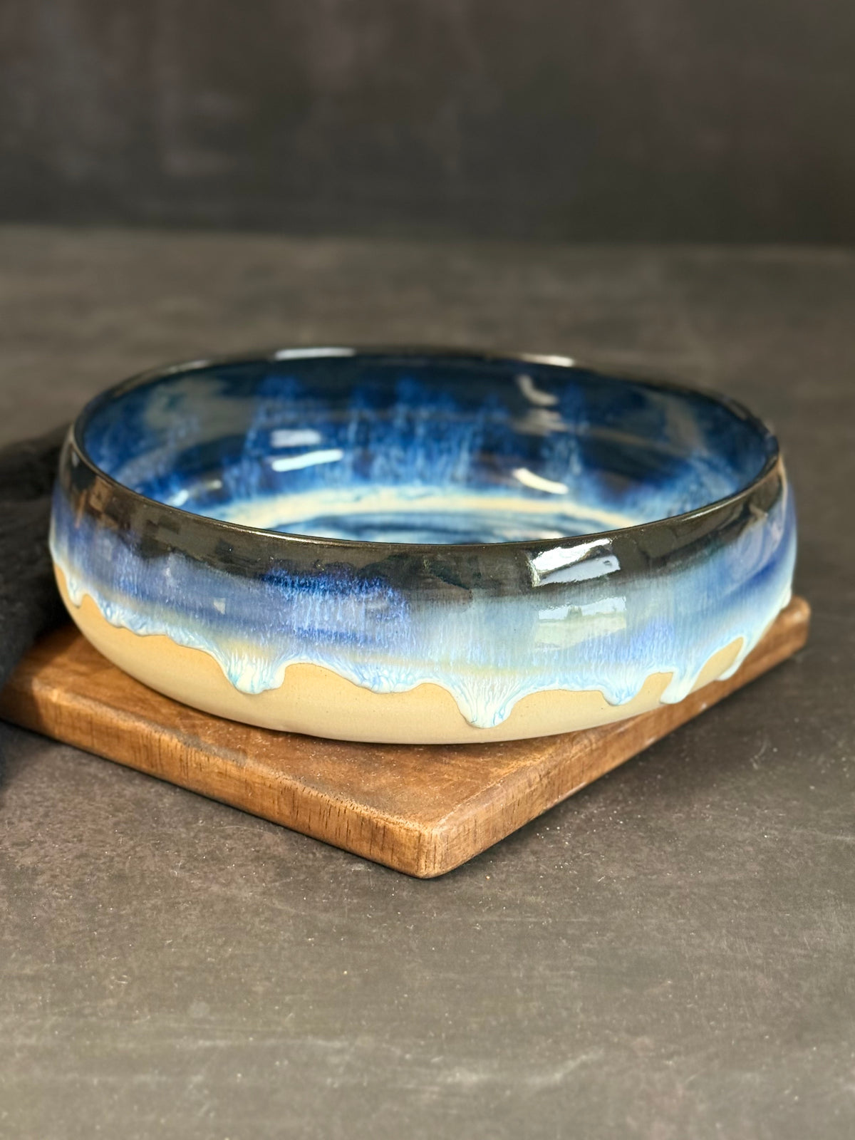 Große Pastabowl in "Shades of Waves", 18,5cm