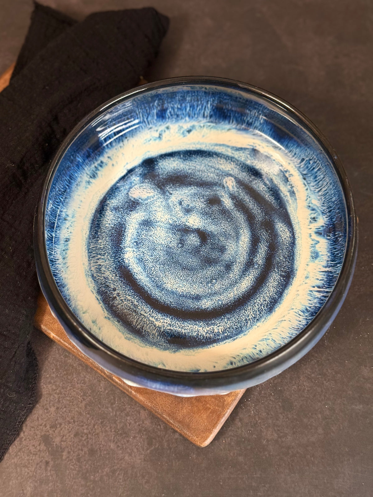 Große Pastabowl in "Shades of Waves", 18,5cm