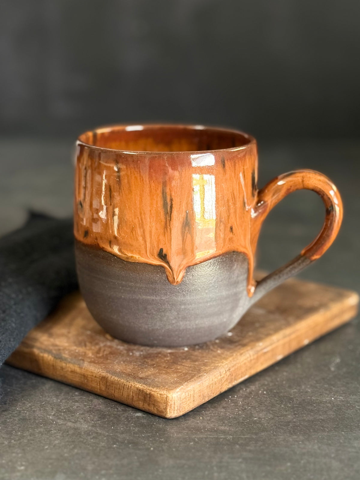 Tasse in "Wild Mocha"schwarzer Ton, 420ml #418
