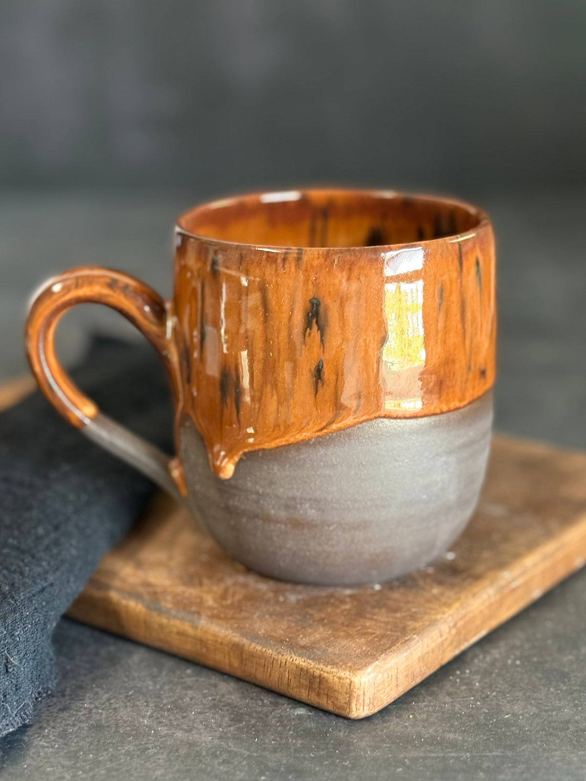 Tasse in "Wild Mocha"schwarzer Ton, 420ml #418