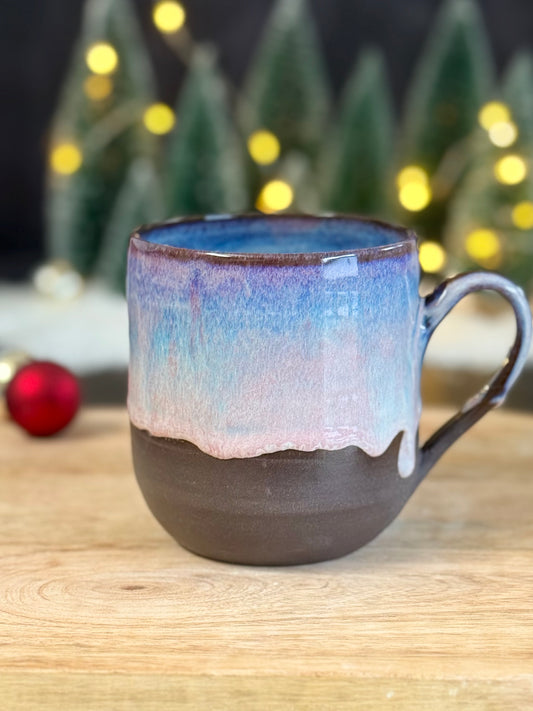 Tasse in "Lilac Lovers" auf schwarz #6, 400ml