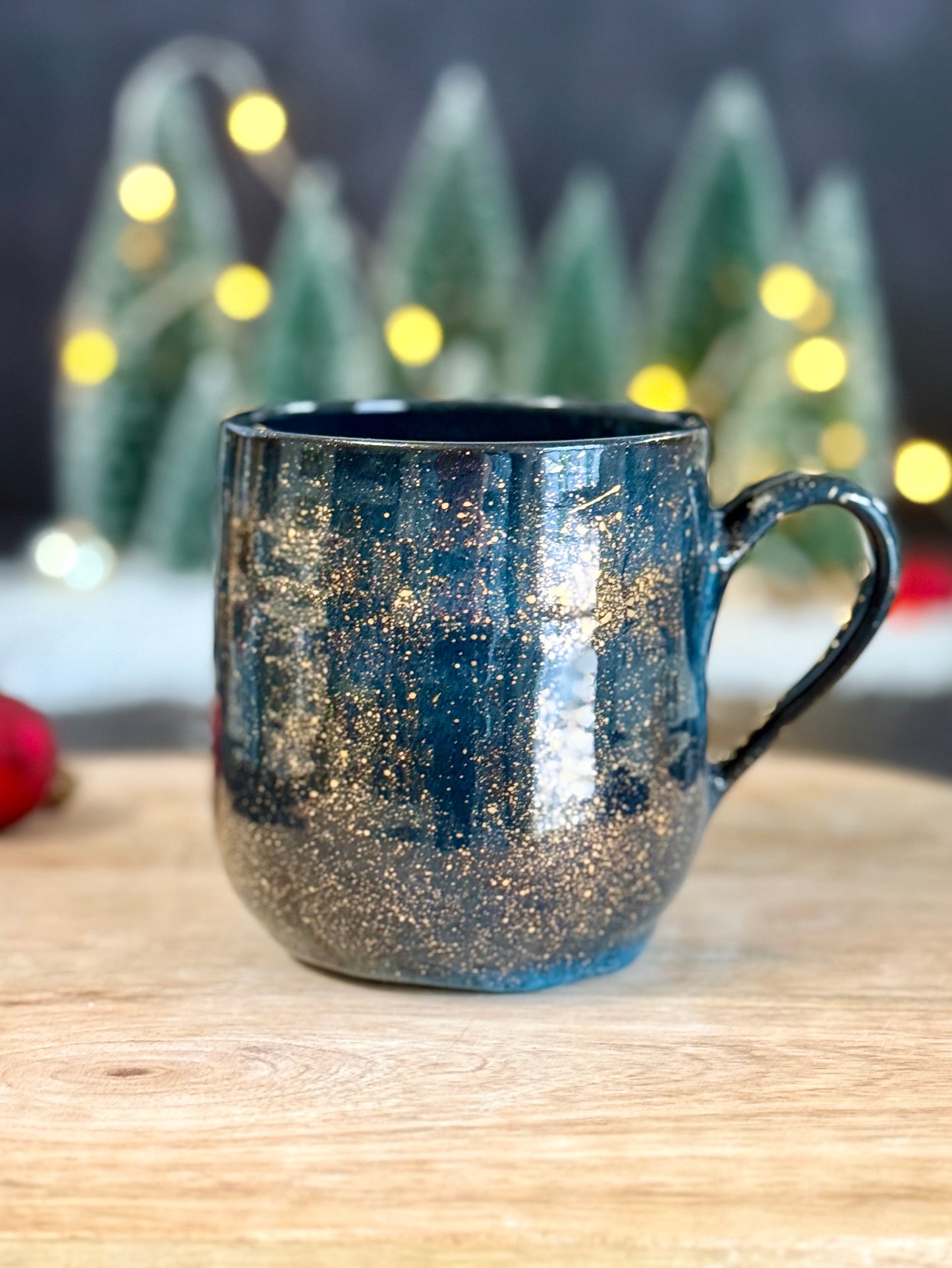 Tasse in "Stardust" mit Echtgold,#68, 400ml