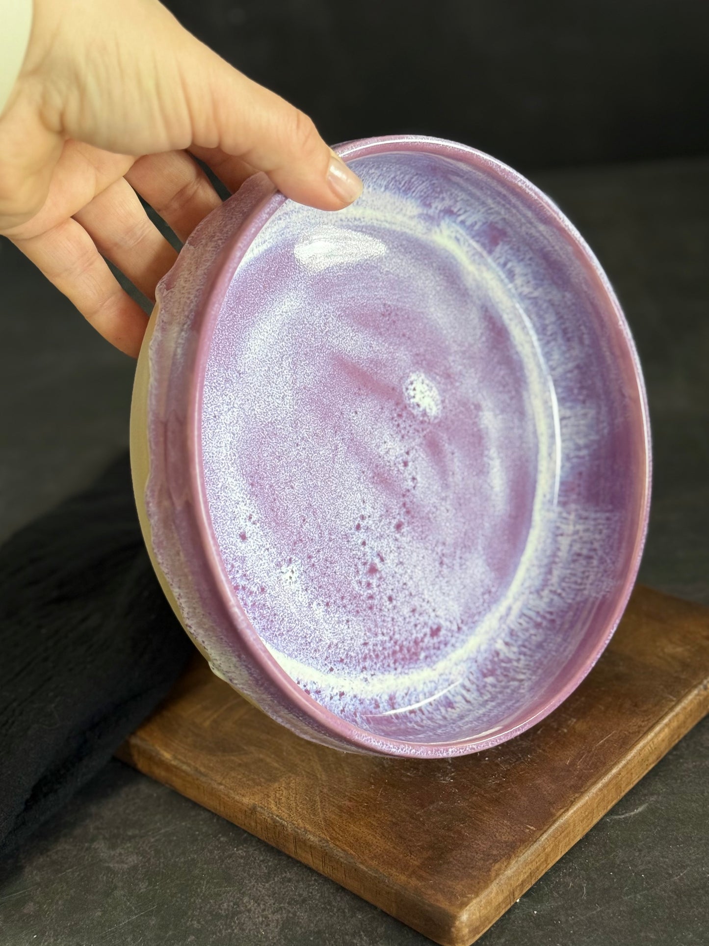 Bowl/ Pastaschale in Lila, 18,5cm, #185, *Reduziert