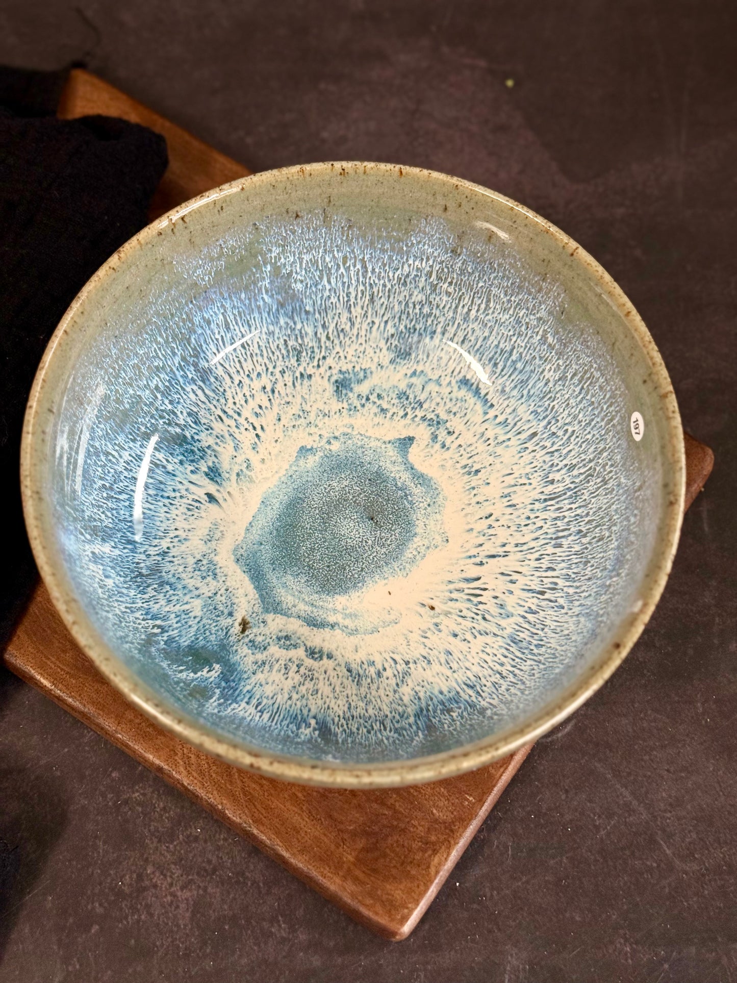 Bowl/ Pastaschale in "Waves" Spots, 17,5cm, #197
