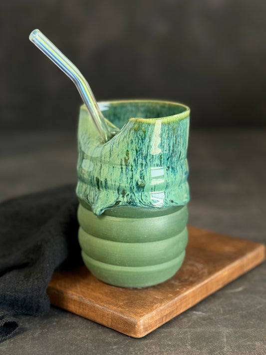 Strohhalmbecher in "Green Meadows", 350ml, #227