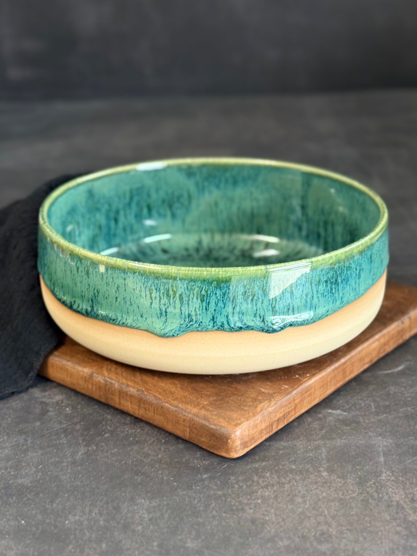 Bowl/ Pastaschale in "Green Meadows", 17cm, #228