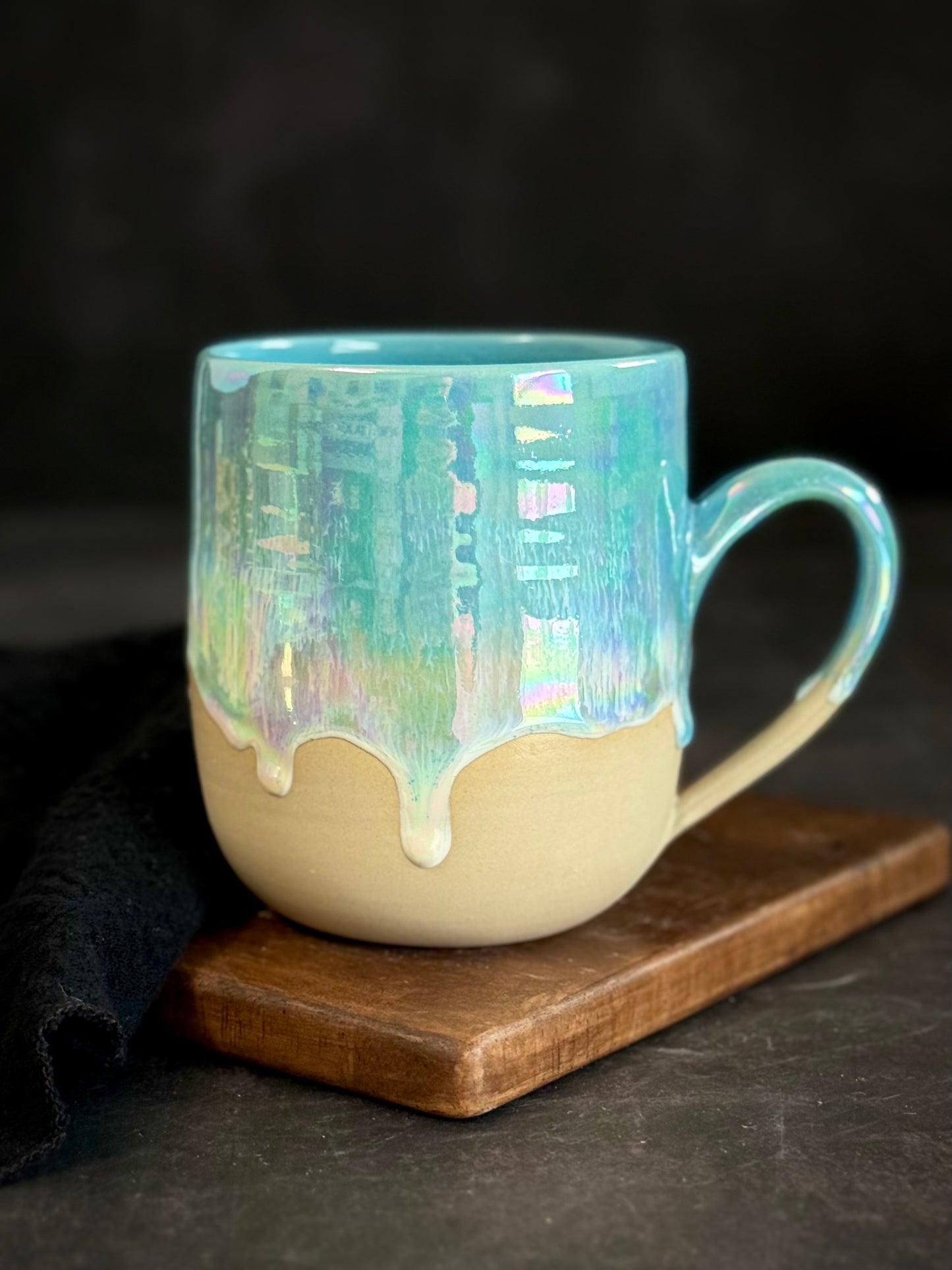 Tasse in "Rainbow Waves", 500ml, #244, *Reduziert
