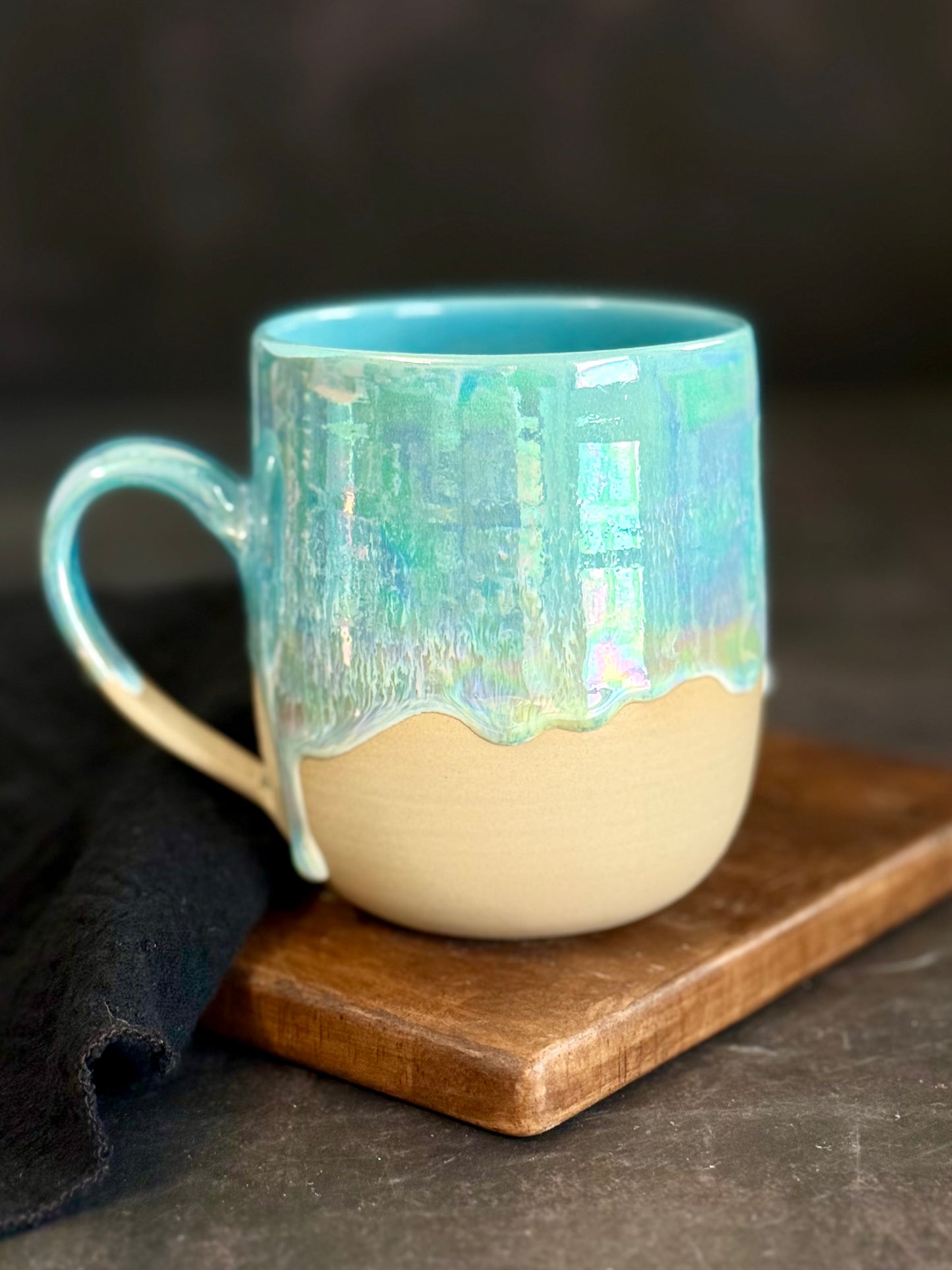 Tasse in "Rainbow Waves", 500ml, #244, *Reduziert