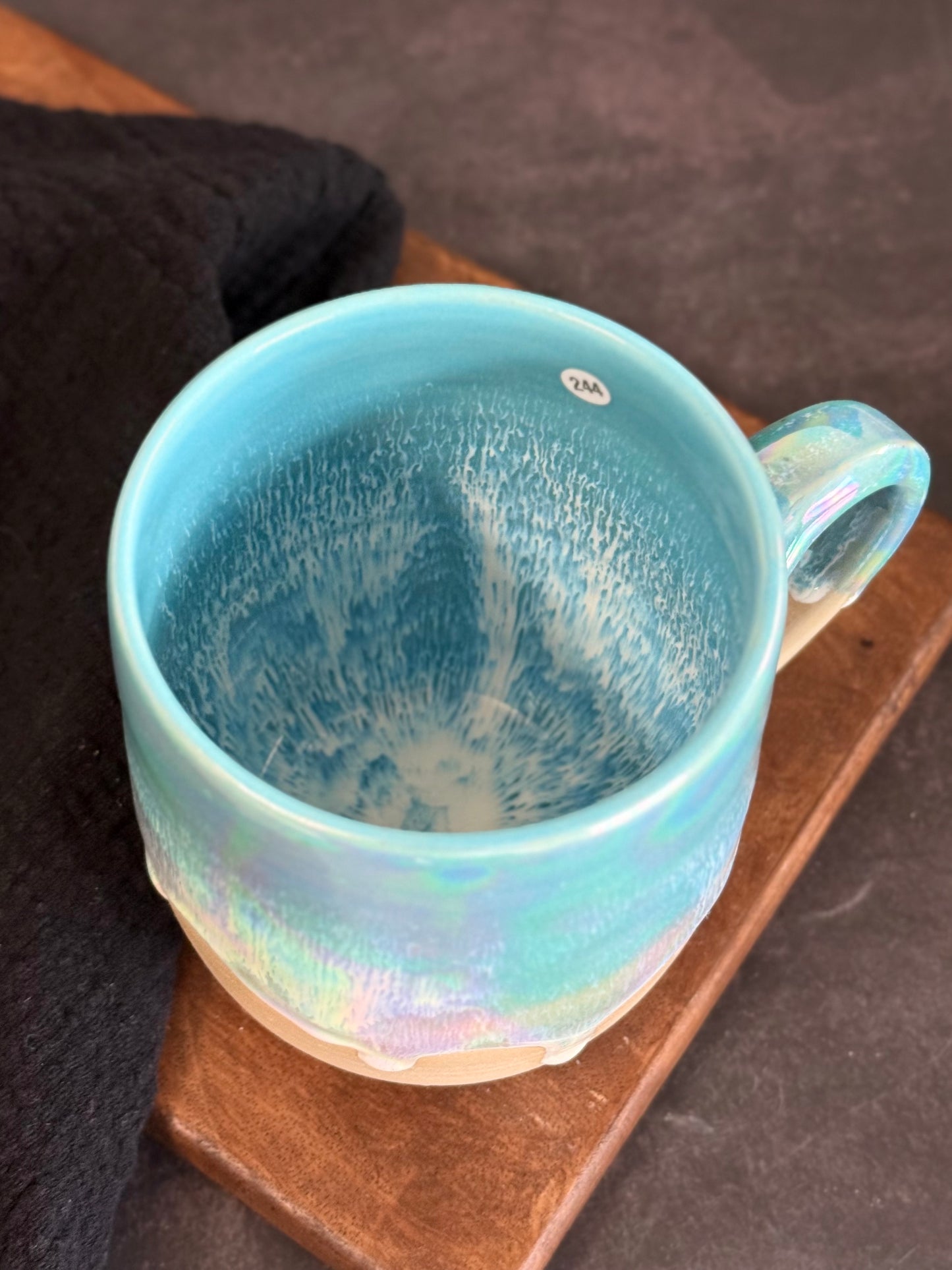Tasse in "Rainbow Waves", 500ml, #244, *Reduziert